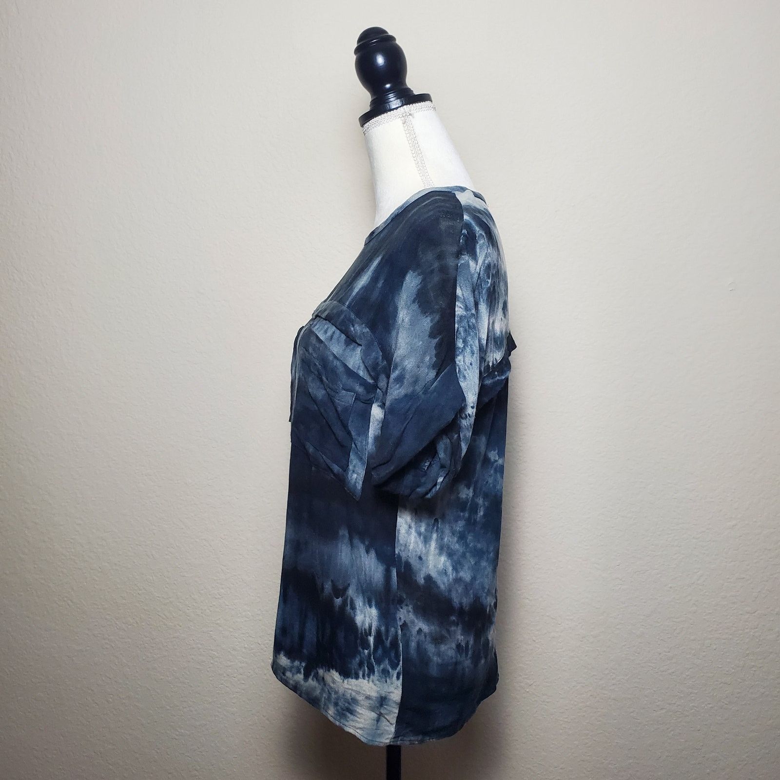 Other Beckerman Tie Dye Blue Top 2 Size XS / US 0-2 / IT 36-38 - 4 Thumbnail