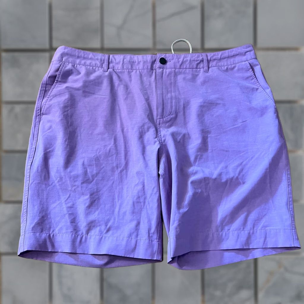 Faherty Faherty Shorts Mens 38 All day Performance Drawstring Golf Pinkish Purple Mens Regular Chino Pink Faherty Size US 38 / EU 54 - 1 Thumbnail