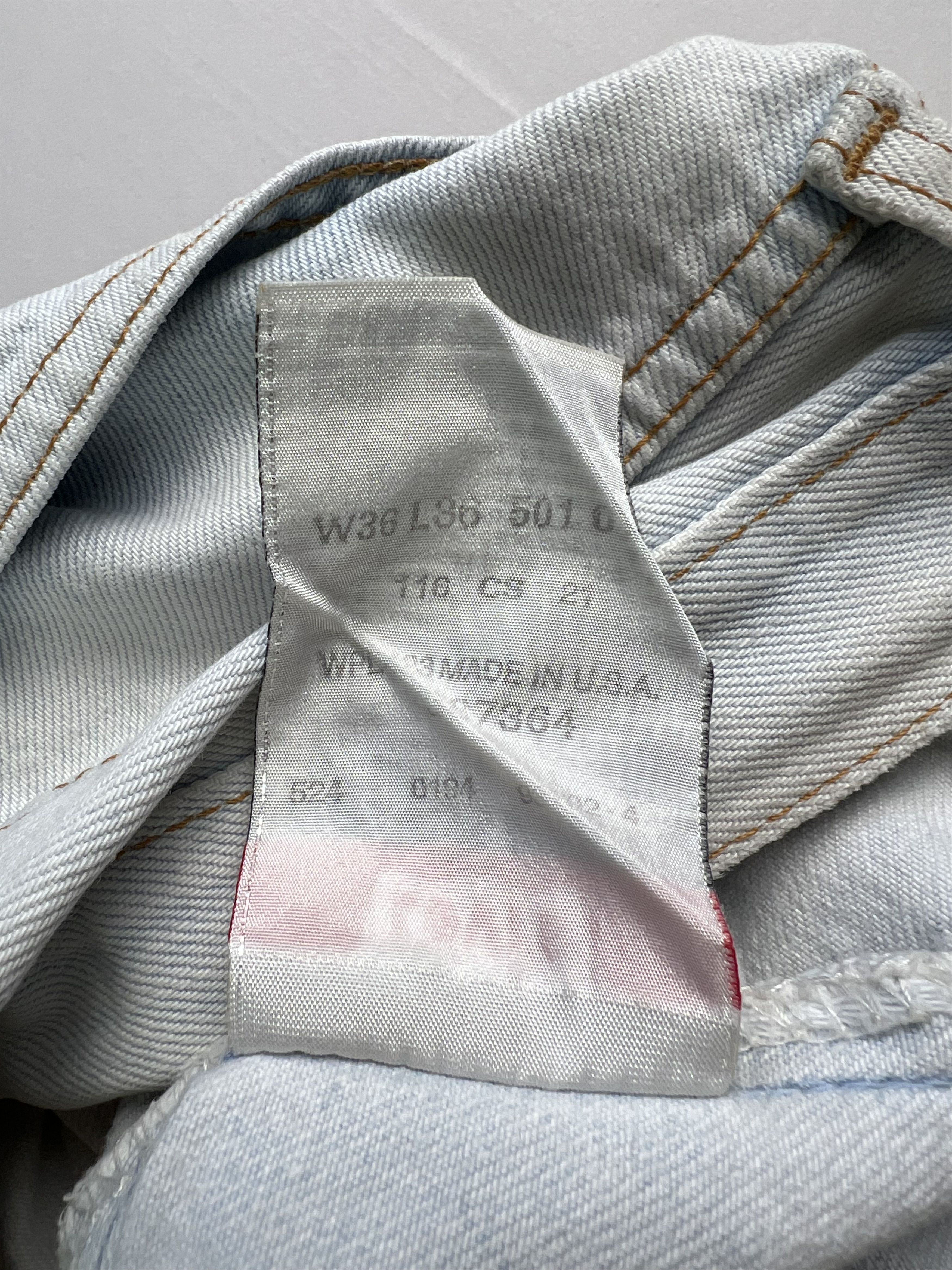 Levi's Levis 501 Jeans Shorts Light Wash W36 Size US 36 / EU 52 - 5 Thumbnail