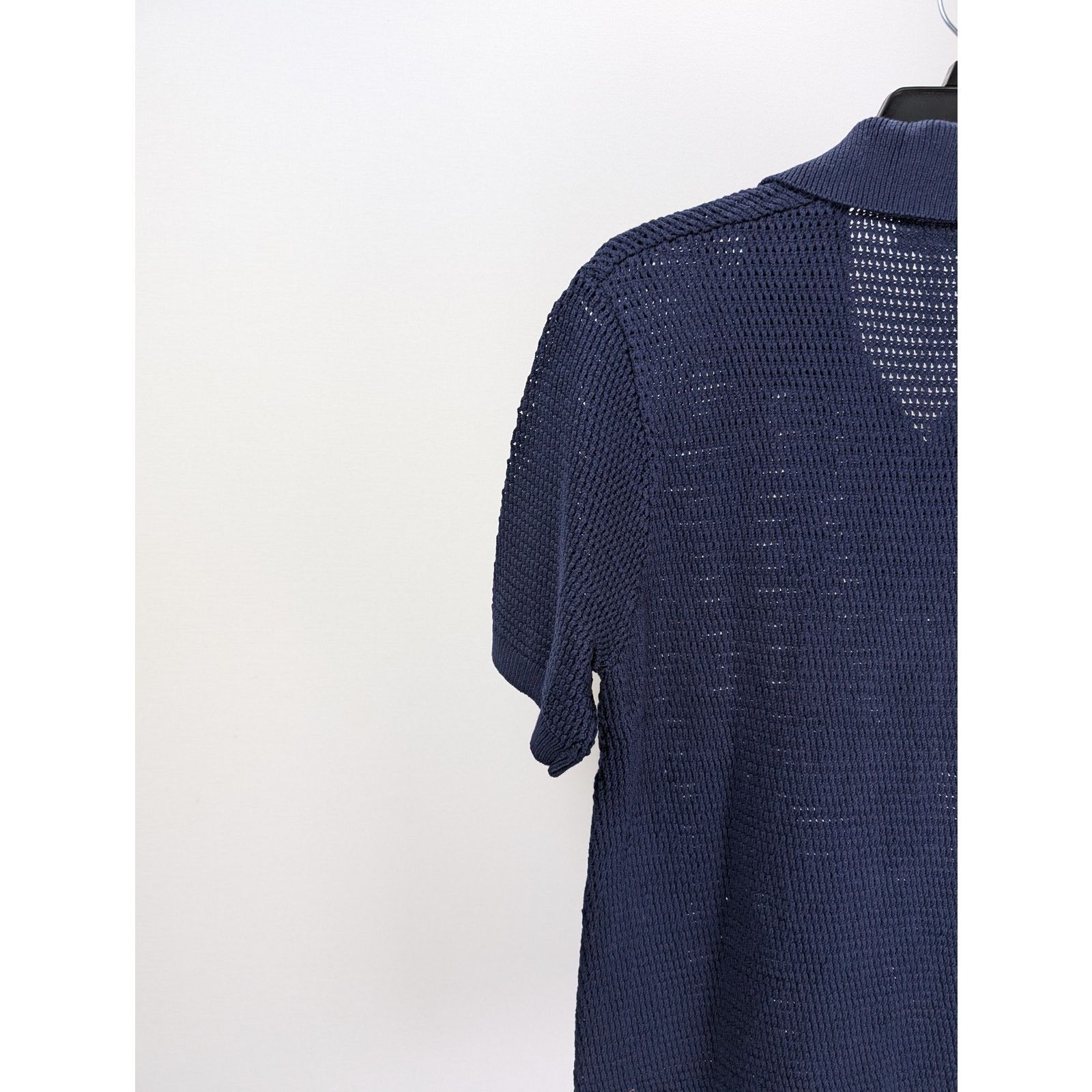 Frame o1rshd1 CC20 Short Sleeve Sweater Polo Shirt in Navy Size US S / EU 44-46 / 1 - 10 Thumbnail