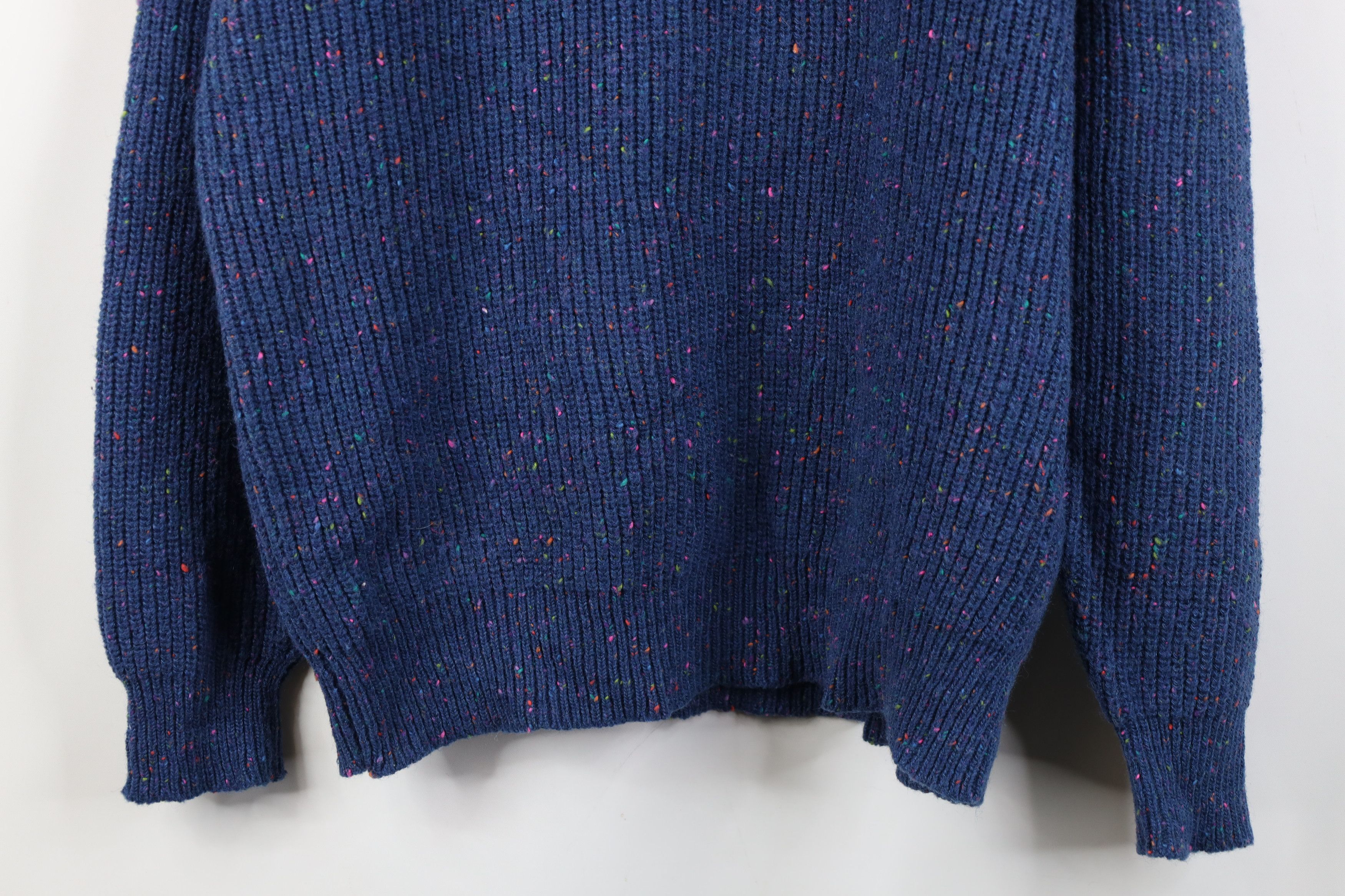 Vintage Vintage 90s Streetwear Wool Blend Ribbed Knit Henley Sweater Size US XL / EU 56 / 4 - 3 Thumbnail
