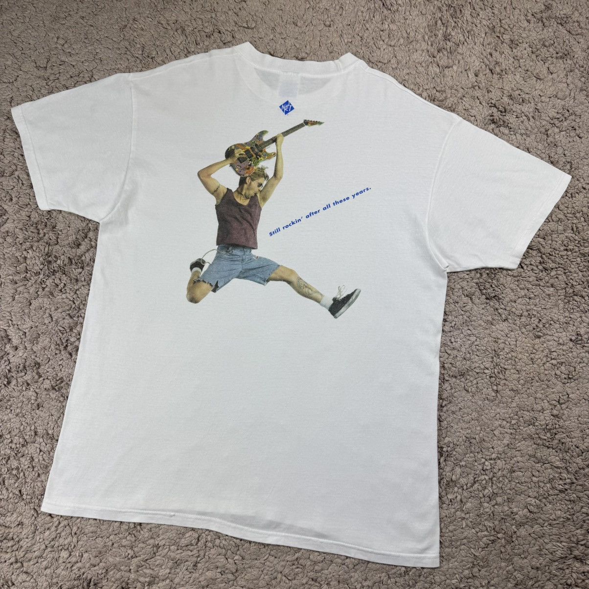 Band Tees Vintage Guitarist Steve Vai NET Promo T-shirt Size US XL / EU 56 / 4 - 4 Thumbnail