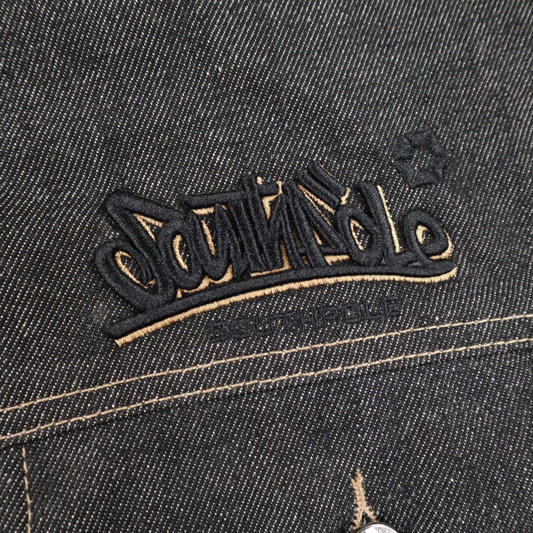 Southpole VINTAGE Southpole Jacket Mens 2XL Black Denim Graffiti Embroidered Deadstock 90s Size US XXL / EU 58 / 5 - 4 Thumbnail