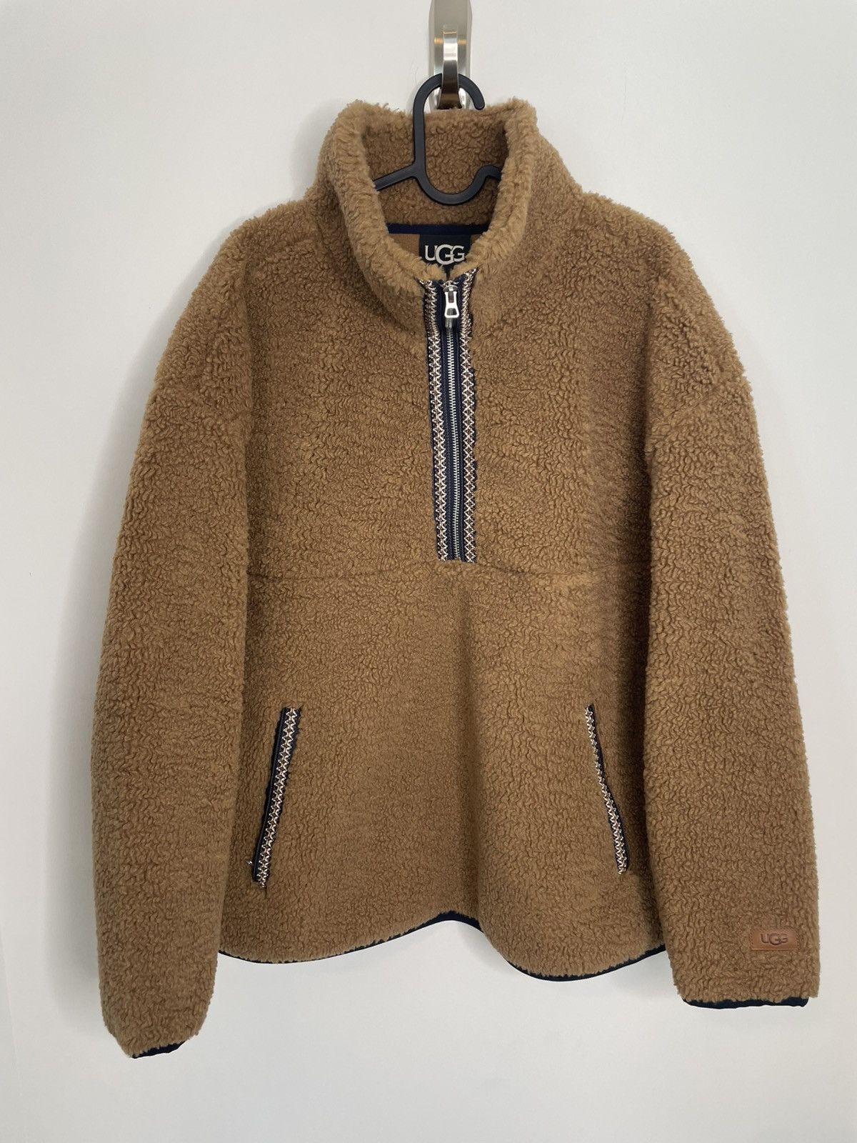 Ugg UGG Tasman Fleece Half Zip Pullover Sweatshirt Brown Medium Size US M / EU 48-50 / 2 - 1 Thumbnail
