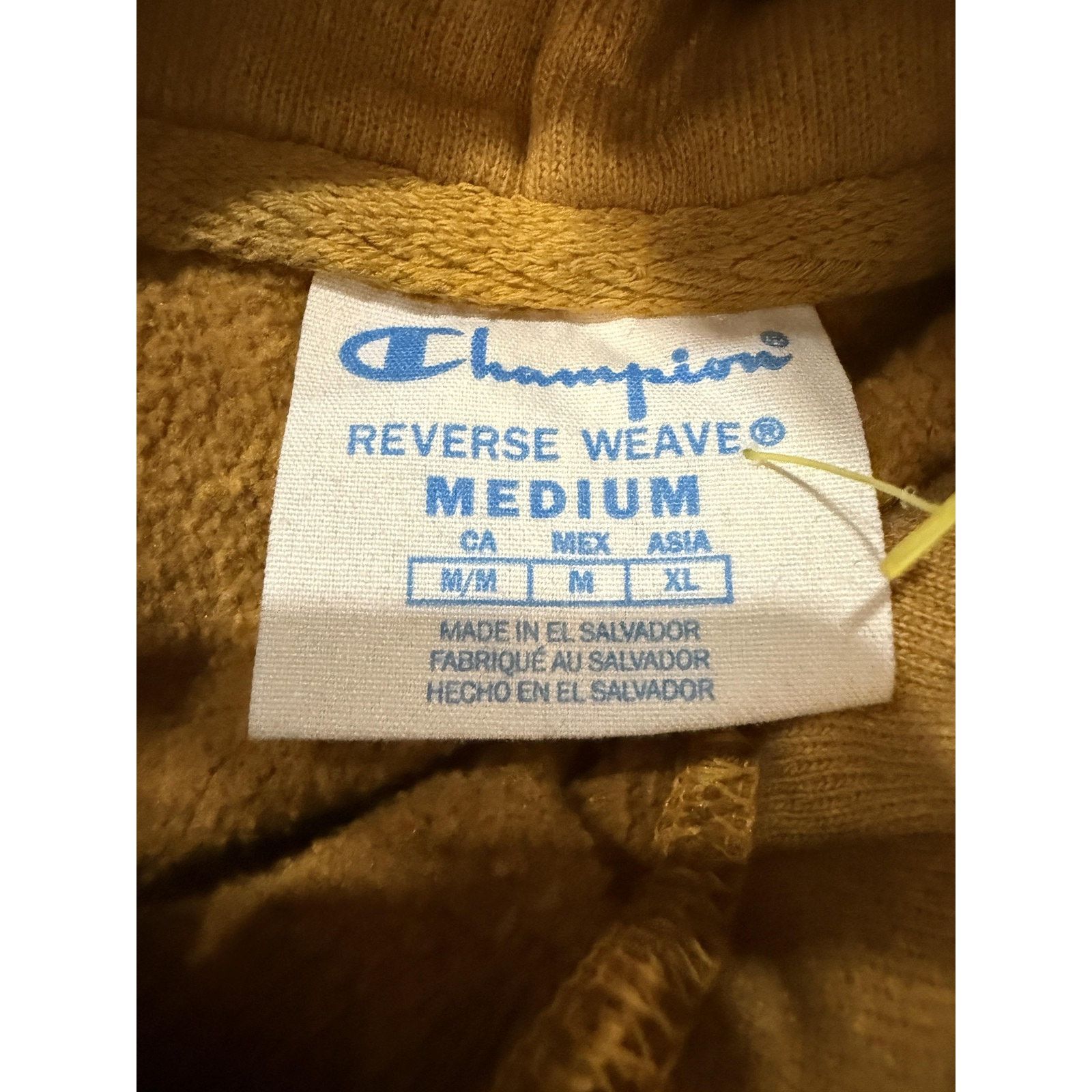 Champion Vintage Champion Reverse Weave Hoodie Mens Med Brown Yellow Size US M / EU 48-50 / 2 - 4 Thumbnail
