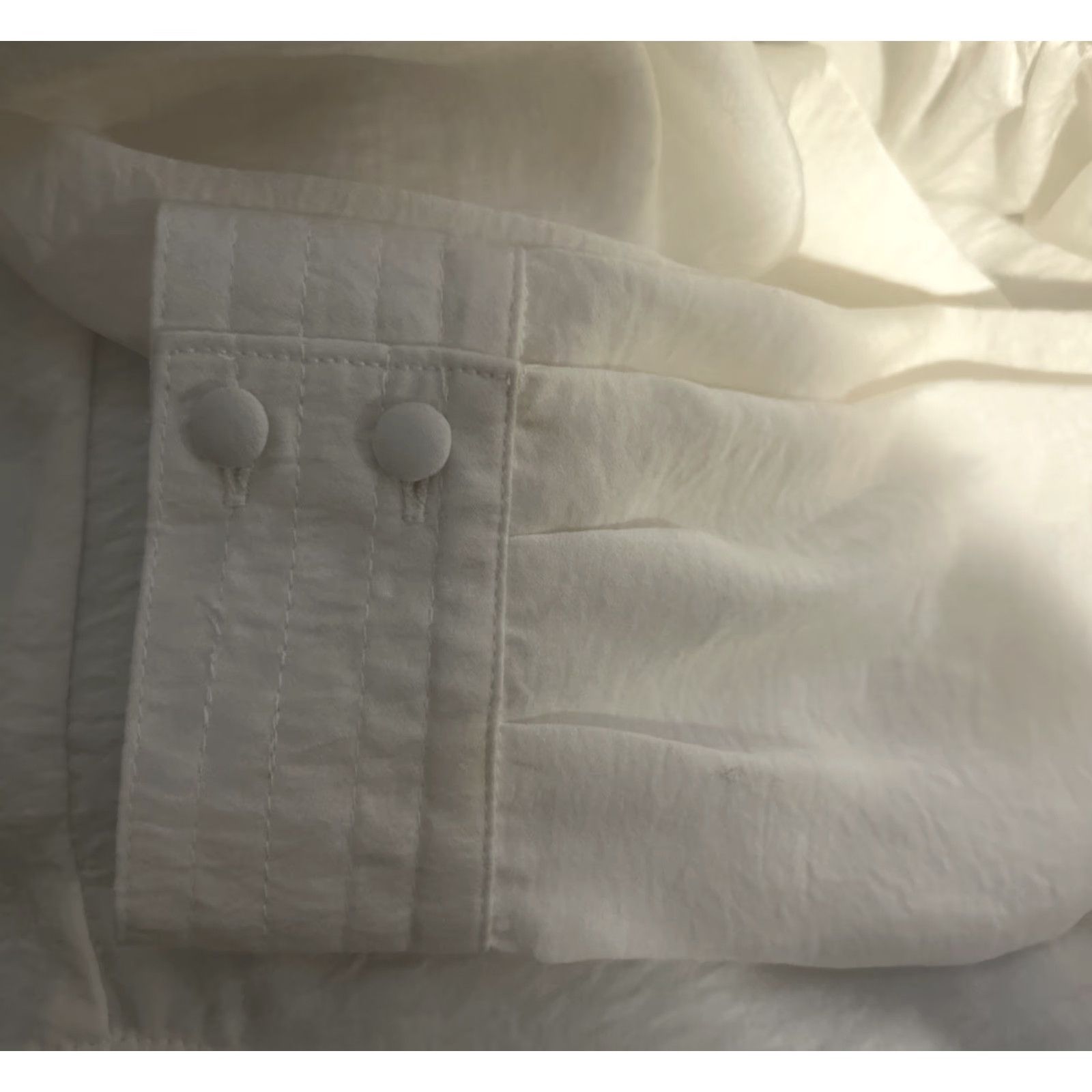 Vintage MINE Blouse Women's Shirt Long Sleeve V-Neck Ivory 2097 NWT M Size Medium Button-Cuff Classic Vintage No Size M / US 6-8 / IT 42-44 - 7 Thumbnail