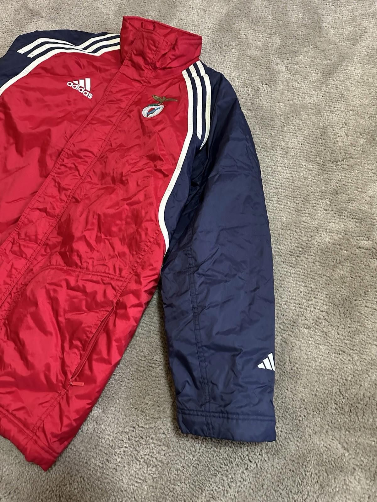 Adidas 2000-02 Benfica adidas Padded Bench Football Soccer Jacket Size US M / EU 48-50 / 2 - 6 Thumbnail