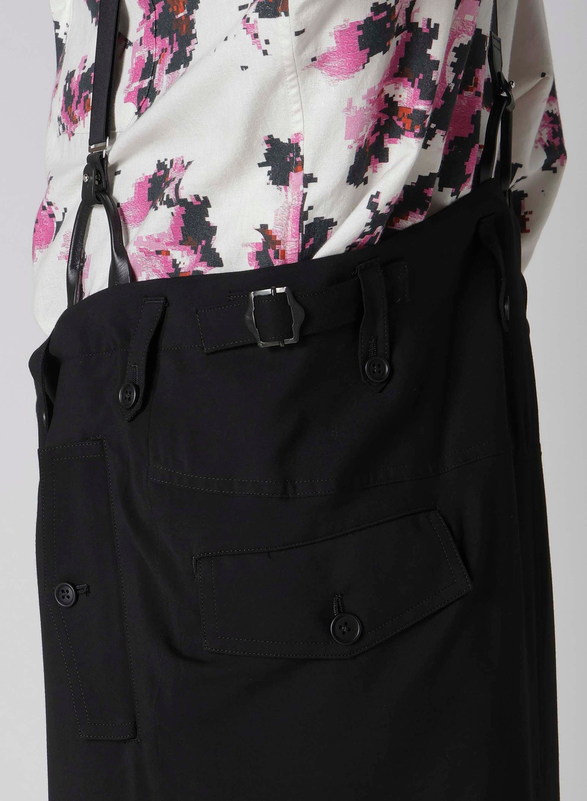 Yohji Yamamoto Yohji Yamamoto Pour Homme Cu/Ry/S GABARDINE YORK PANEL SKIRT Size US 32 / EU 48 - 12 Thumbnail