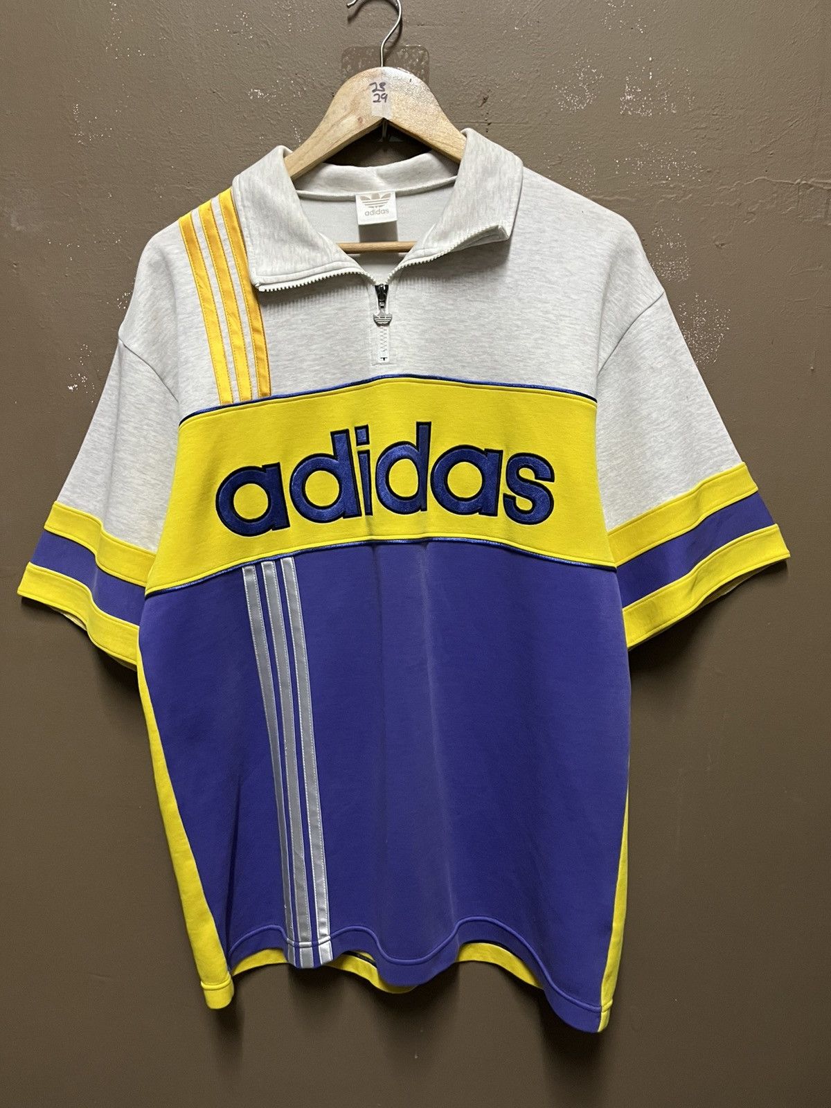 Adidas × Descente × Japanese Brand Rare 💎 Vintage Adidas Trefoil Halfzipper Size US L / EU 52-54 / 3 - 1 Thumbnail