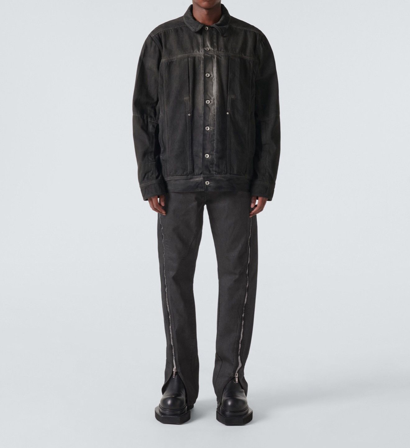 Rick Owens Rick Owens Waxed Bolan Banana Denim Sz.32 Size US 32 / EU 48 - 2 Thumbnail