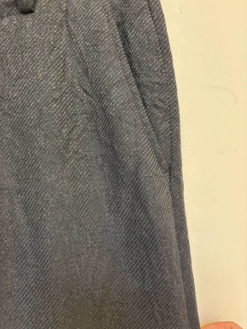 Issey Miyake Issey Miyake size:3 Silk blended wool trousers Size 34S - 4 Thumbnail