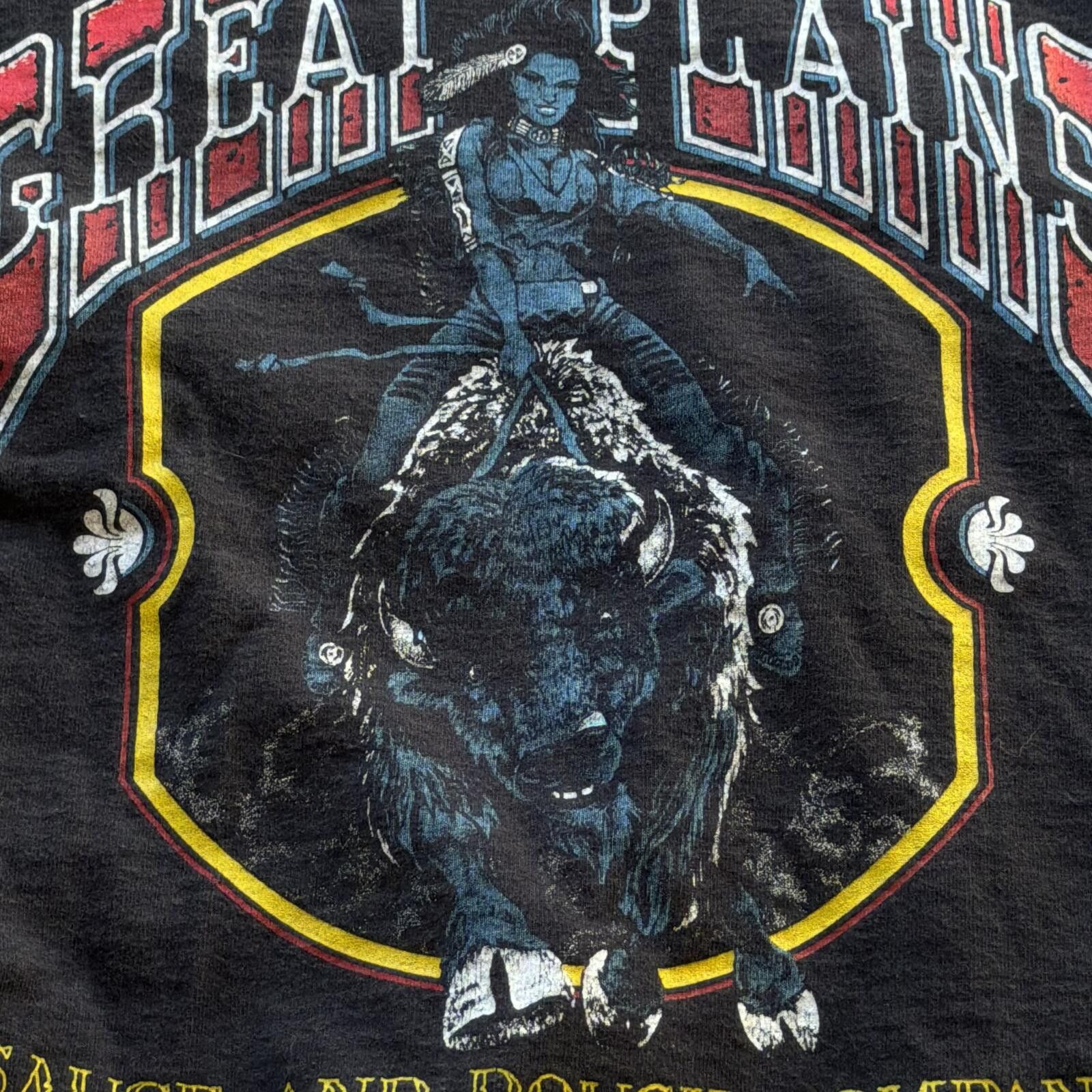Fruit Of The Loom Vintage 90s Buffalo Great Plains Sauce and Dough Shirt XL Size US XL / EU 56 / 4 - 3 Thumbnail