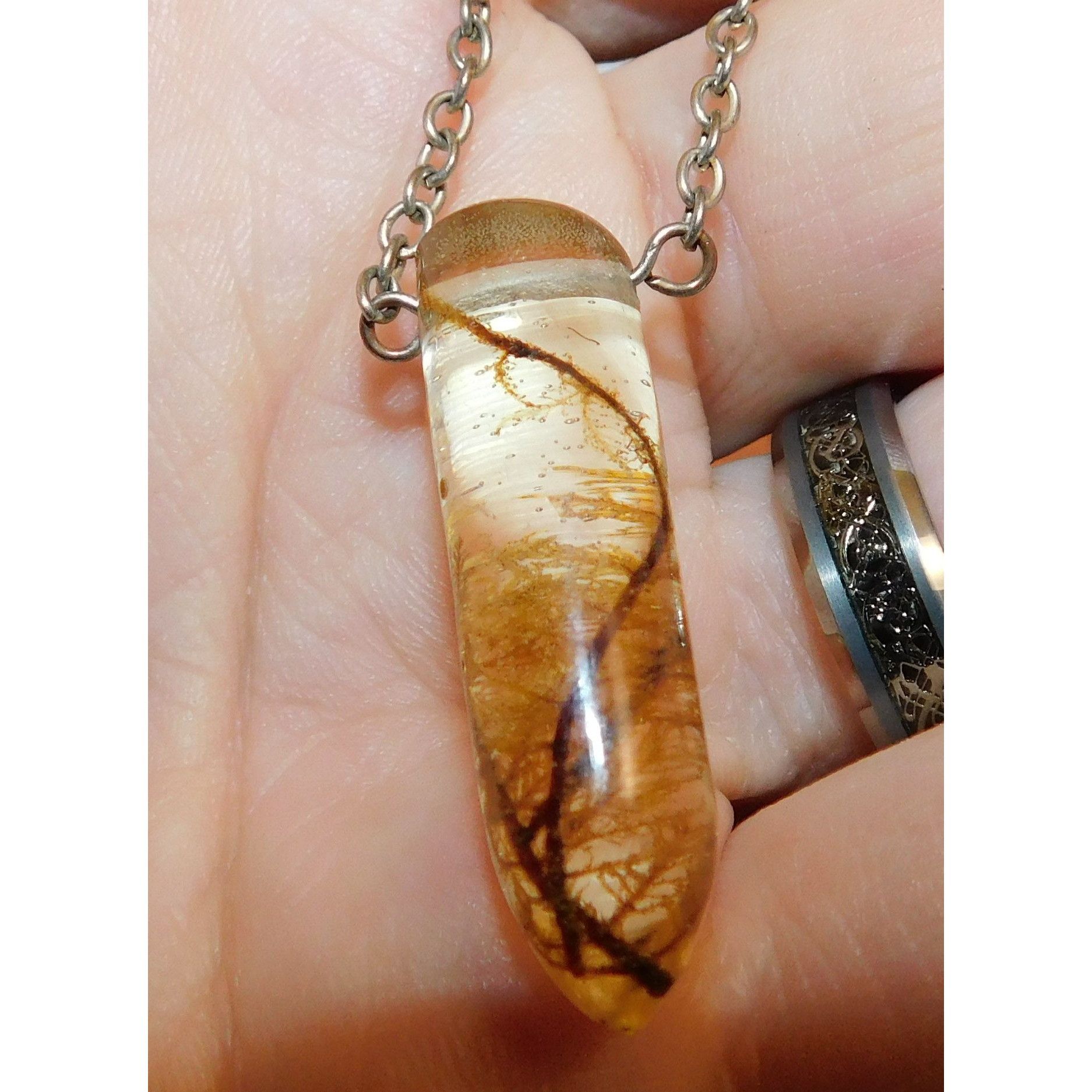 Handmade Handmade Fairycore Mossy Vine Resin Necklace Size ONE SIZE - 5 Thumbnail