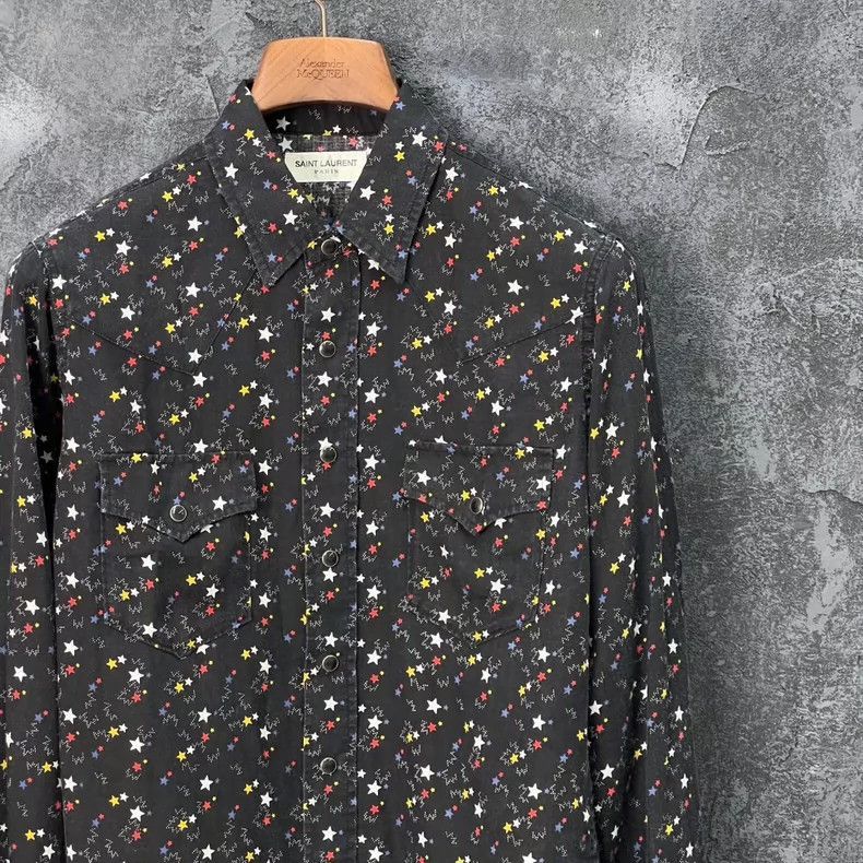 Saint Laurent Paris saint laurent floral long sleeve shirt-2507 Size US S / EU 44-46 / 1 - 2 Thumbnail