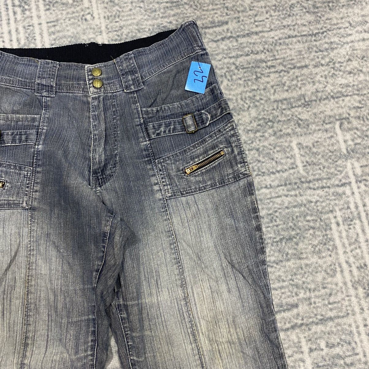 Hysteric Glamour × Japanese Brand × Le Grande Bleu (L.G.B.) Flare ☠️ Advantage F Bootcut Denim Jeans Washed Vintage Size US 30 / EU 46 - 7 Thumbnail
