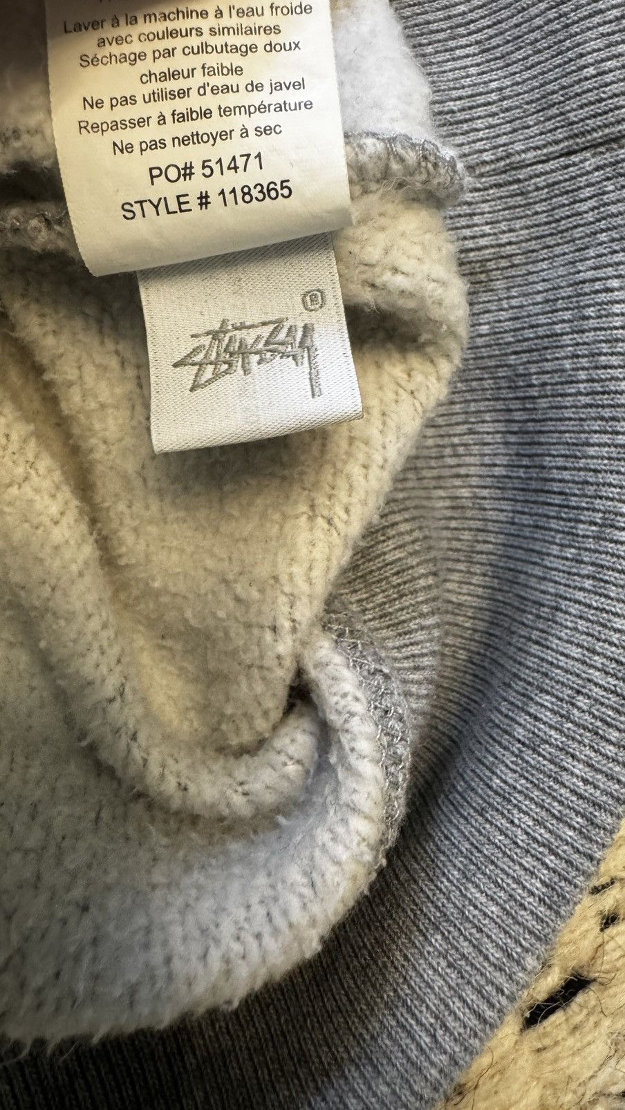 Stussy Stussy Stock Logo Mock - Grey Heather Size US M / EU 48-50 / 2 - 4 Thumbnail