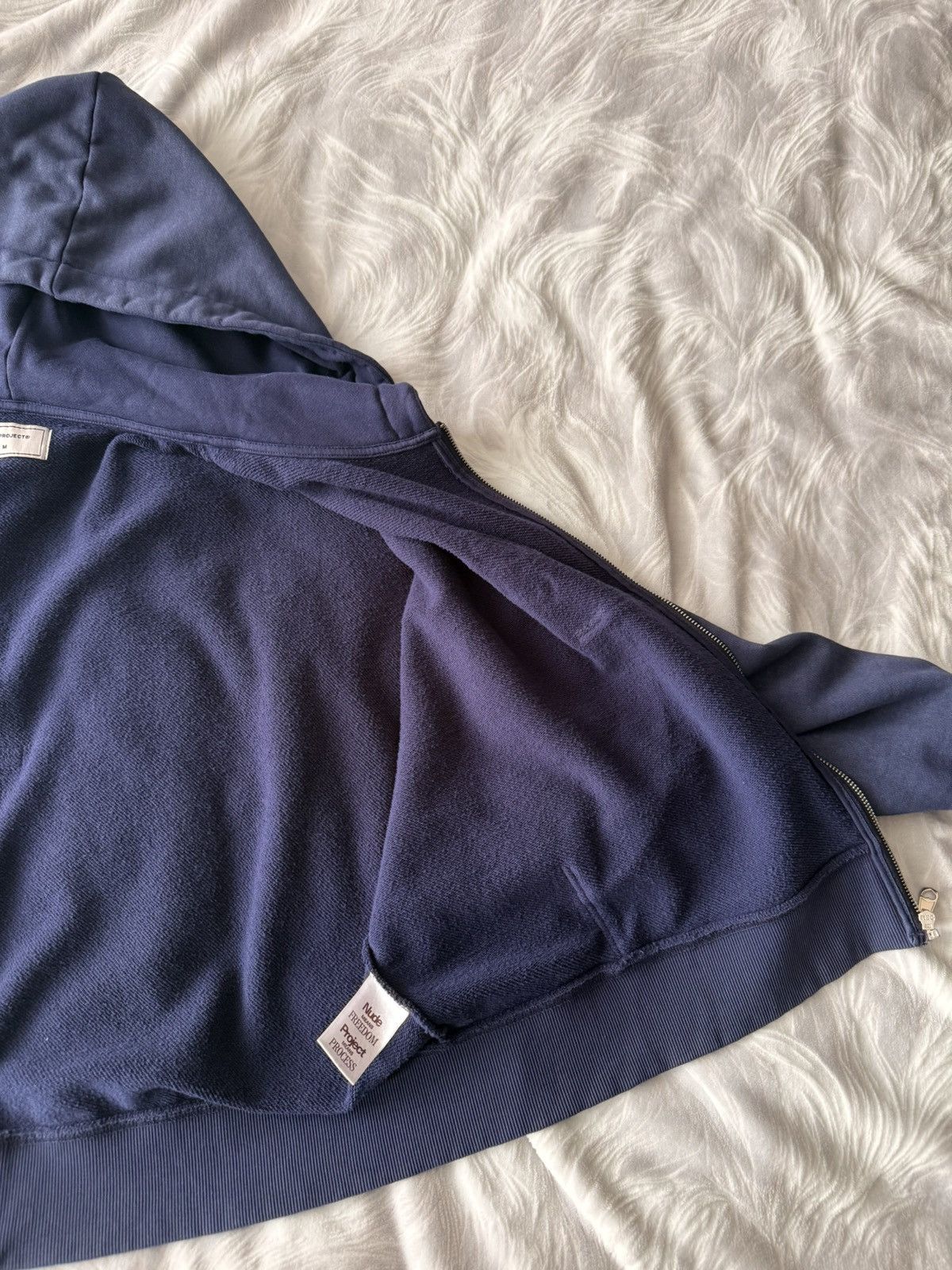 Nude Nude project zip-up hoodie navy Size US M / EU 48-50 / 2 - 4 Thumbnail