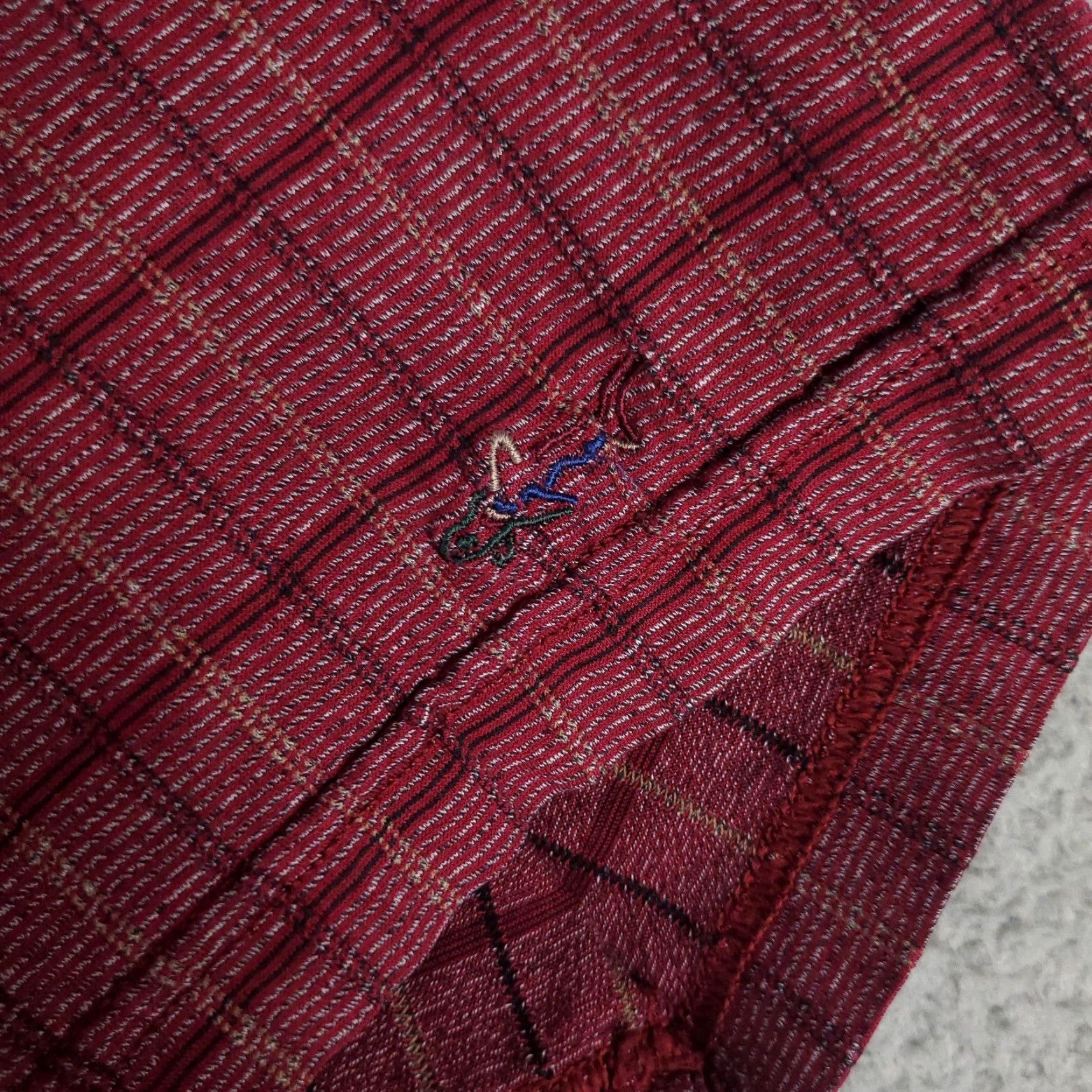 Vintage Greg Norman PGA National Shirt Mens Short Sleeve Polo Red Plaid Size Large Size US L / EU 52-54 / 3 - 4 Thumbnail