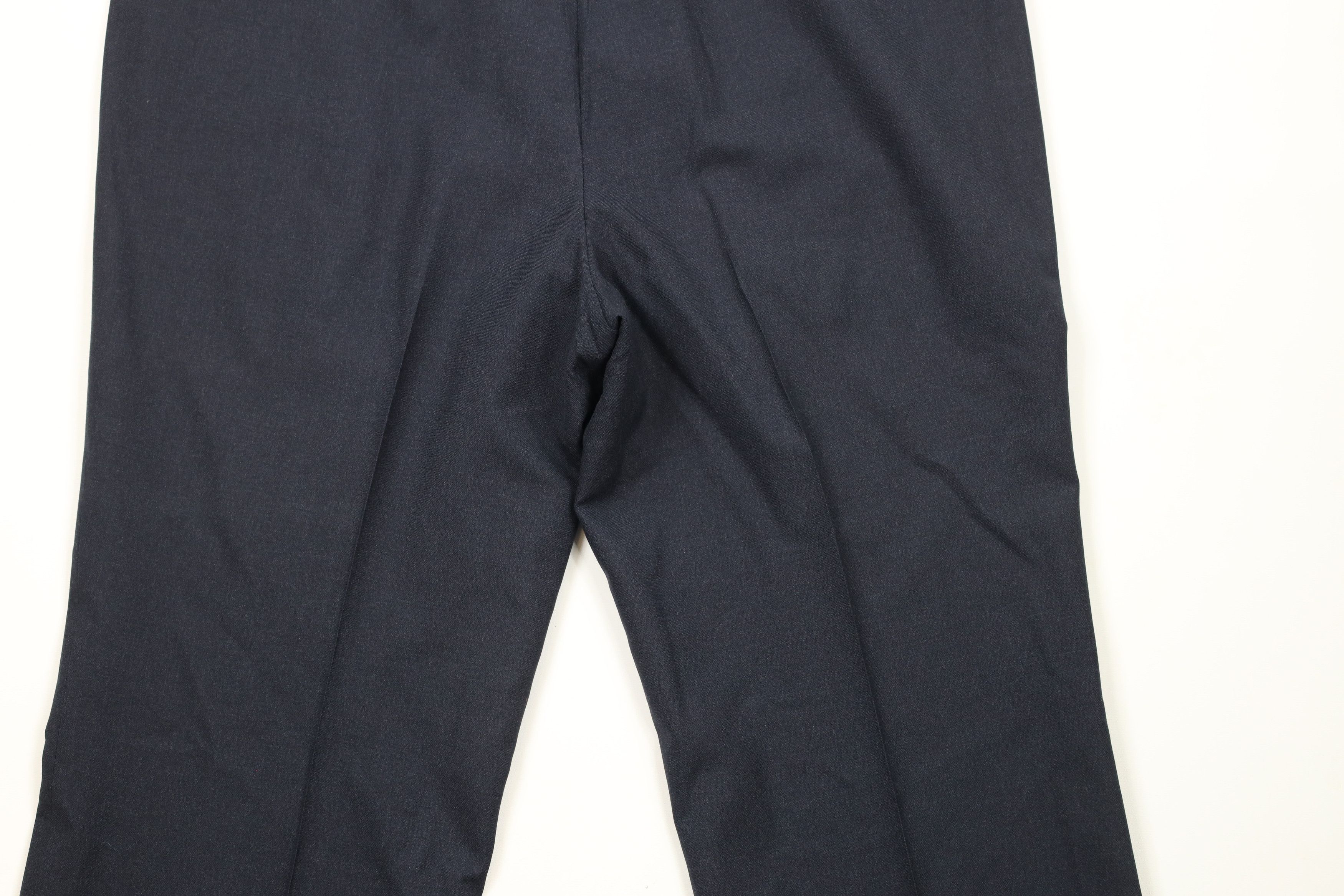 Brooks Brothers × Vintage Vintage 90s Brooks Brothers Cuffed Wool Chino Pants Blue USA Size US 38 / EU 54 - 10 Thumbnail