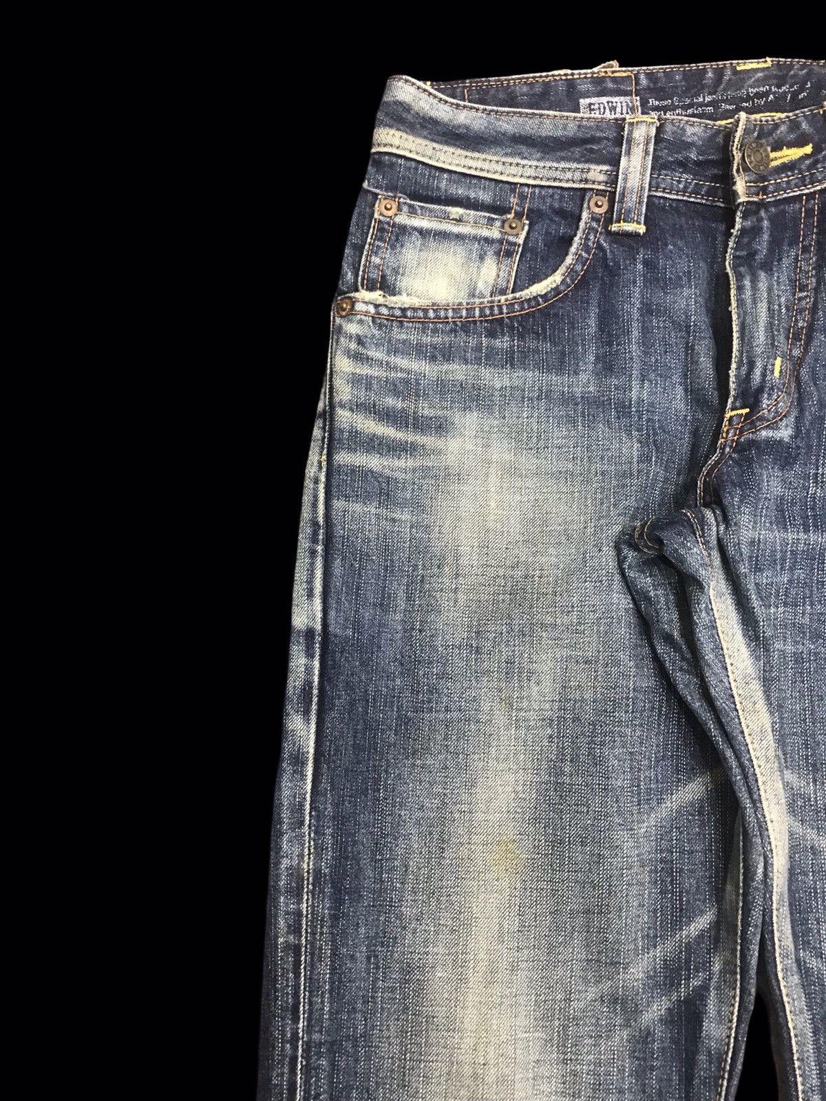 Edwin 💥FLARE💥ARCHIVAL EDWIN 511 RV STONEWASH FLARE DENIM F258 Size US 29 - 4 Thumbnail