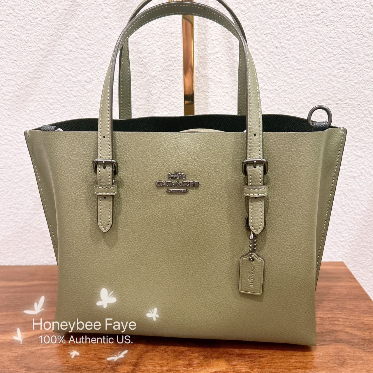 Coach NWT Coach Mollie Tote Bag 25 in Military Green C4084 Size ONE SIZE - 2 Thumbnail