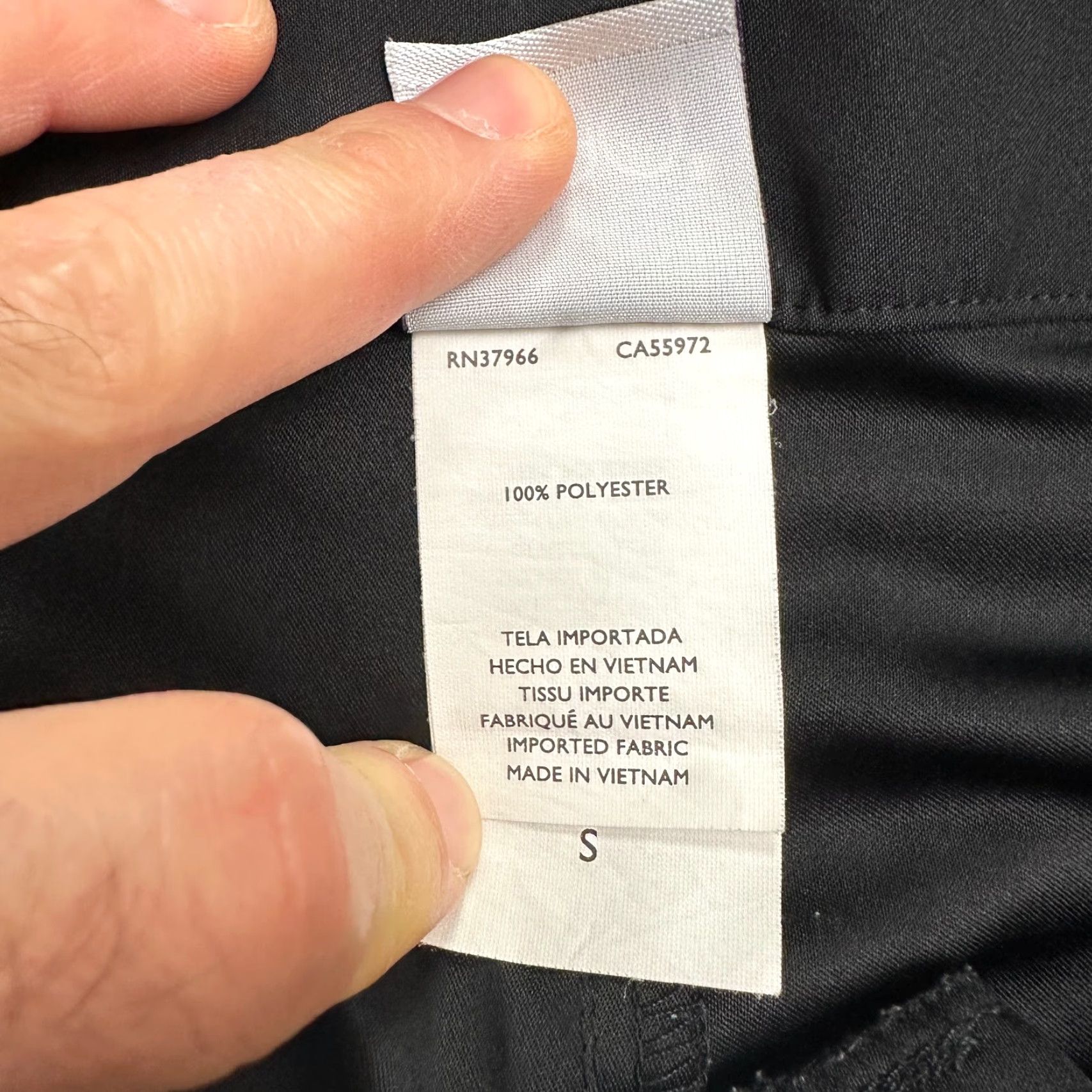Vintage Jag Cargo Board Shorts Mens Small Black Drawstring Swimming Beach Trunks 34x9 Size US 29 - 6 Thumbnail