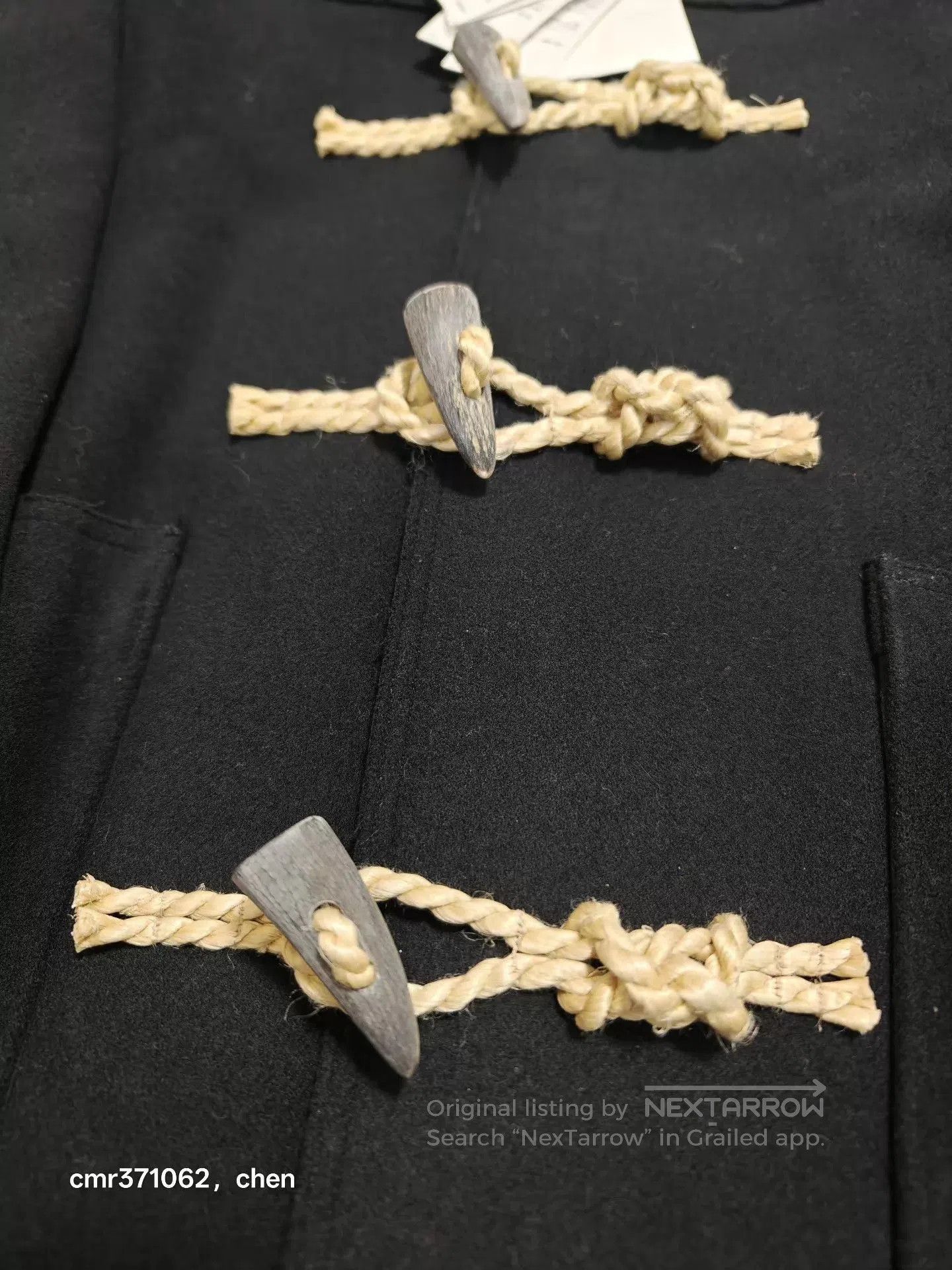 Visvim Black Toggle Fastening Hooded Coat Size M. Size US M / EU 48-50 / 2 - 2 Thumbnail