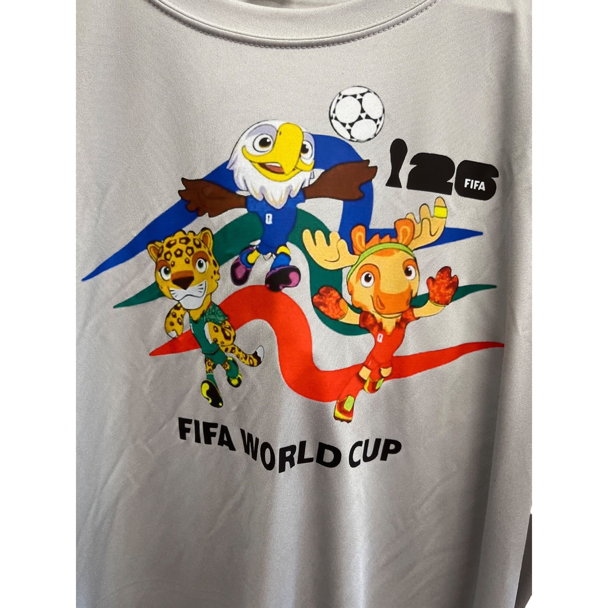 Other Sprt Tek mens gray World Cup short sleeve unique graphic tsh Size US L / EU 52-54 / 3 - 2 Thumbnail