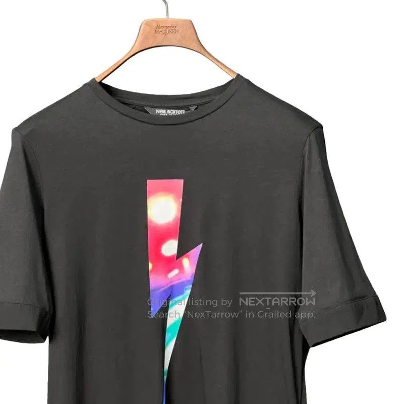 Neil Barrett NeIL Barrett Black Cotton Graphic Short Sleeve T-Shirt . Size US S / EU 44-46 / 1 - 3 Thumbnail