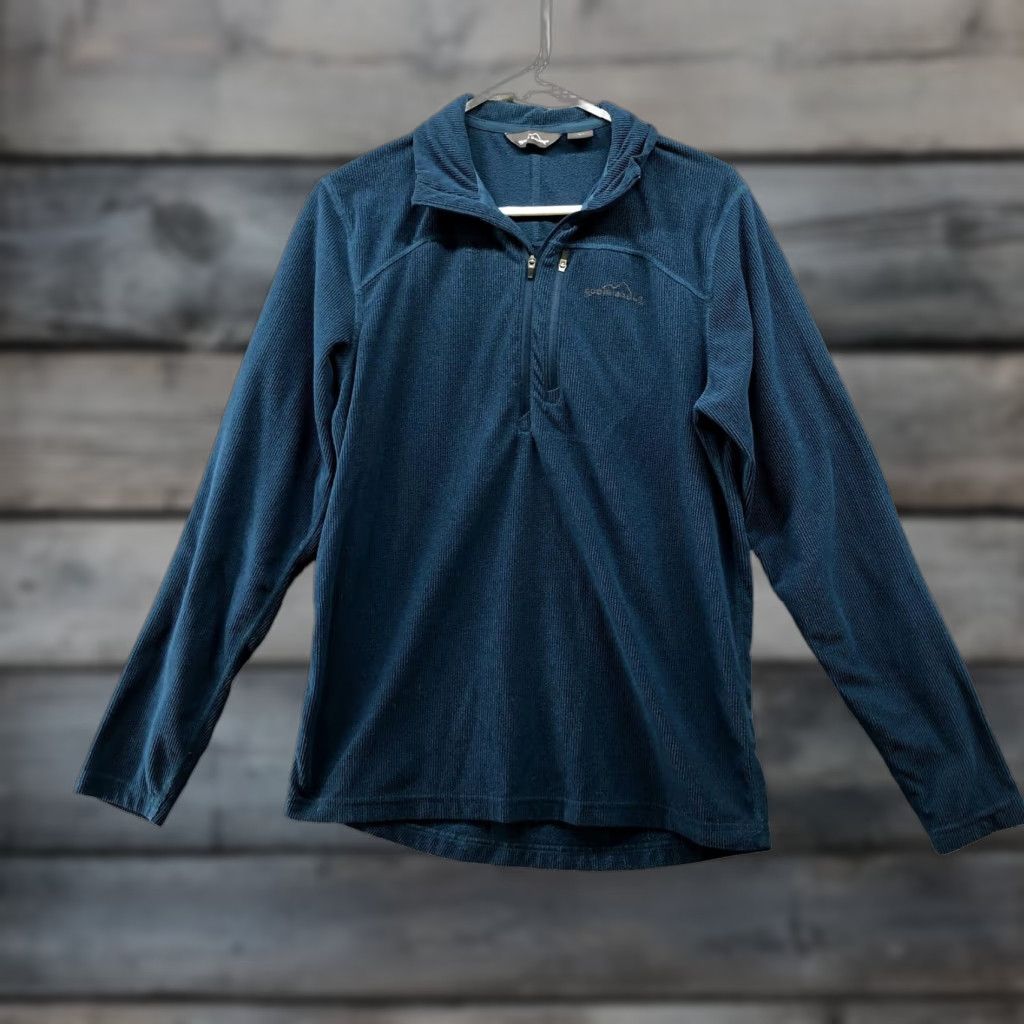 Eddie Bauer Eddie Bauer Mens S Blue 1/4 Zip Fleece Pullover Sweater Outdoor Shirt | Casual, Travel, Hiking, Winter Size US S / EU 44-46 / 1 - 1 Thumbnail