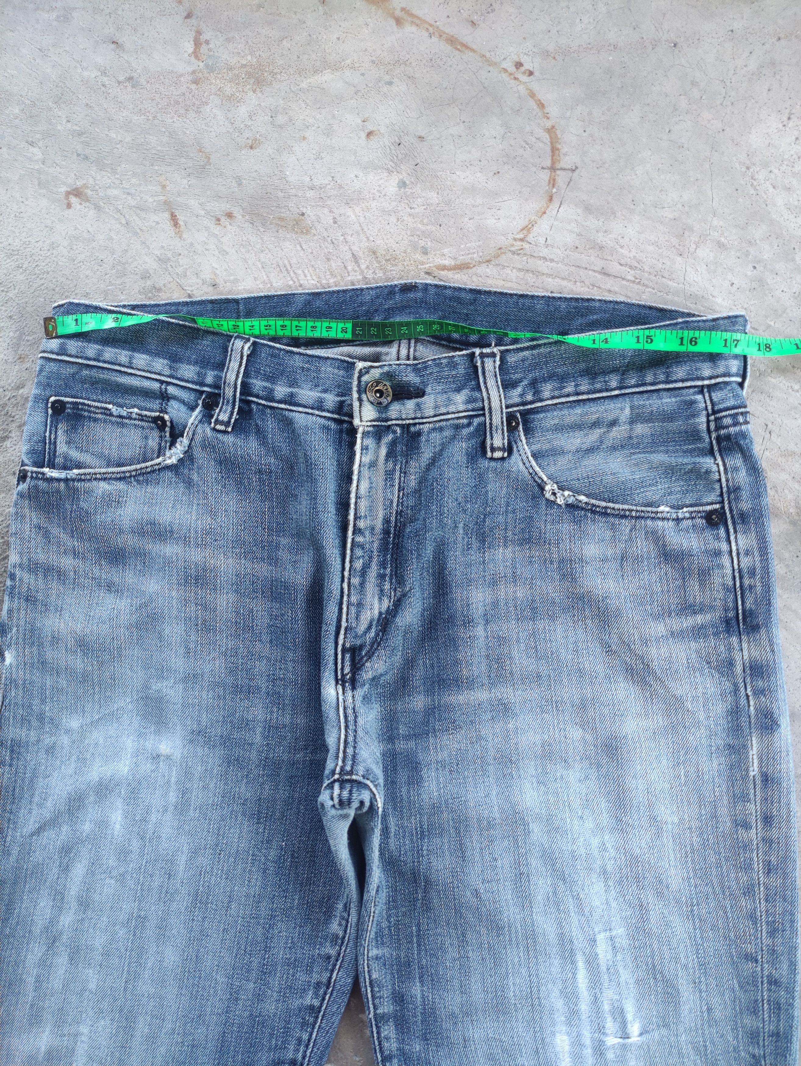 Japanese Brand Vintage Japanese Jean Distressed Faded Denim Pants Size US 36 / EU 52 - 6 Thumbnail