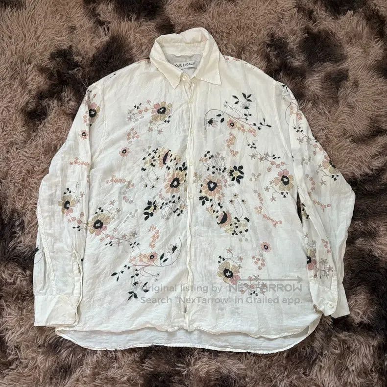 Our Legacy Our Legacy Silk cotton floral shirt Size US M / EU 48-50 / 2 - 1 Thumbnail