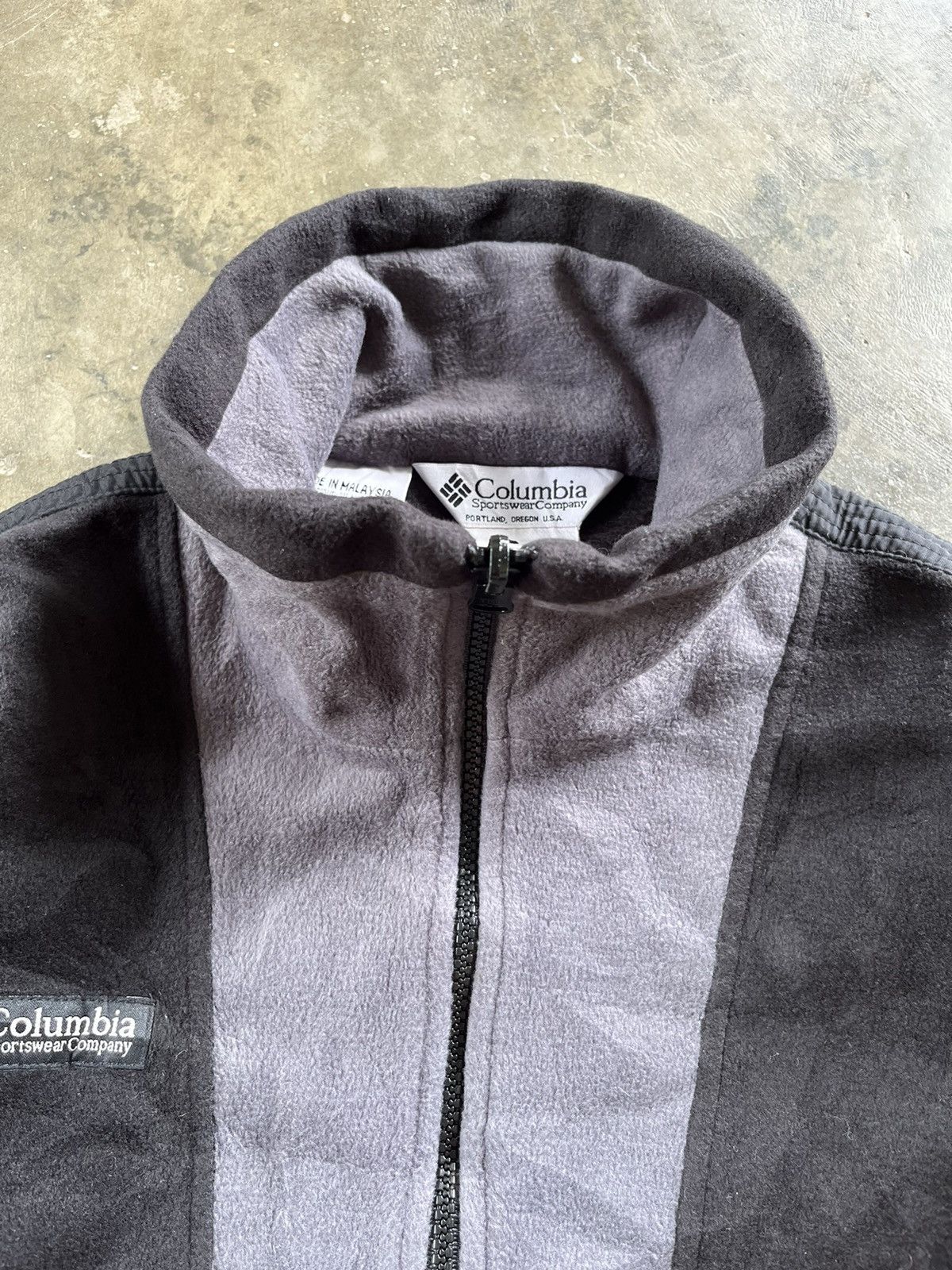 Columbia × Vintage 🔥Vintage Columbia Zipper Fleece Sweter 90s Size US L / EU 52-54 / 3 - 4 Thumbnail