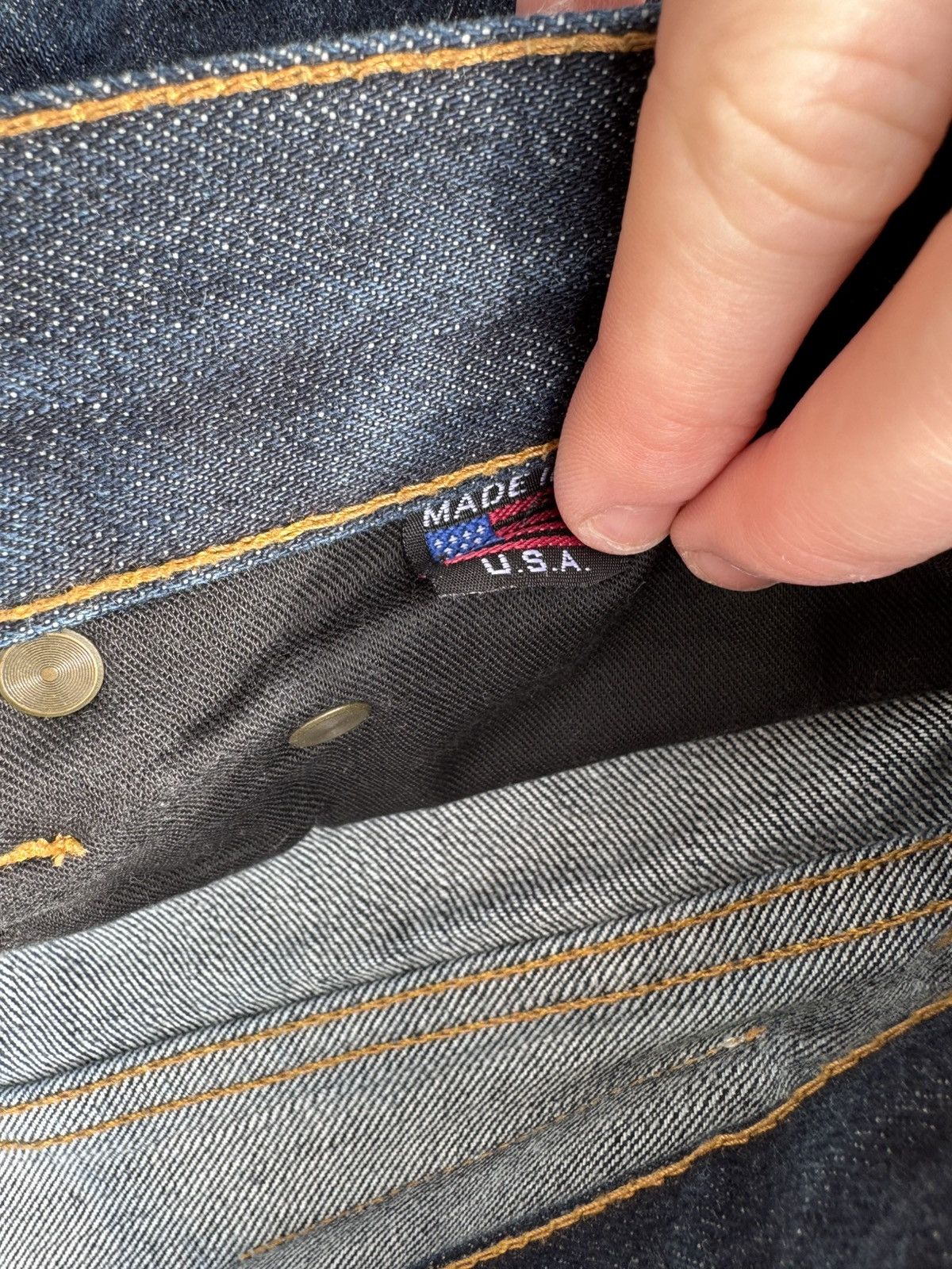 Other Bravestar Made in USA Slim Straight Selvedge Denim Jeans Size US 34 / EU 50 - 5 Thumbnail
