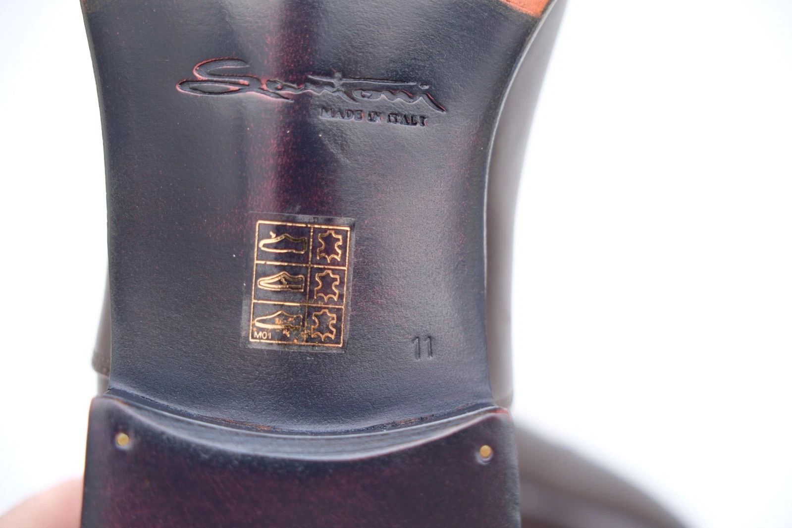 Santoni Santoni Brown Leather Oxford Shoes Brown EU 45 UK 11 US 12 Size US 12 / EU 45 - 7 Thumbnail