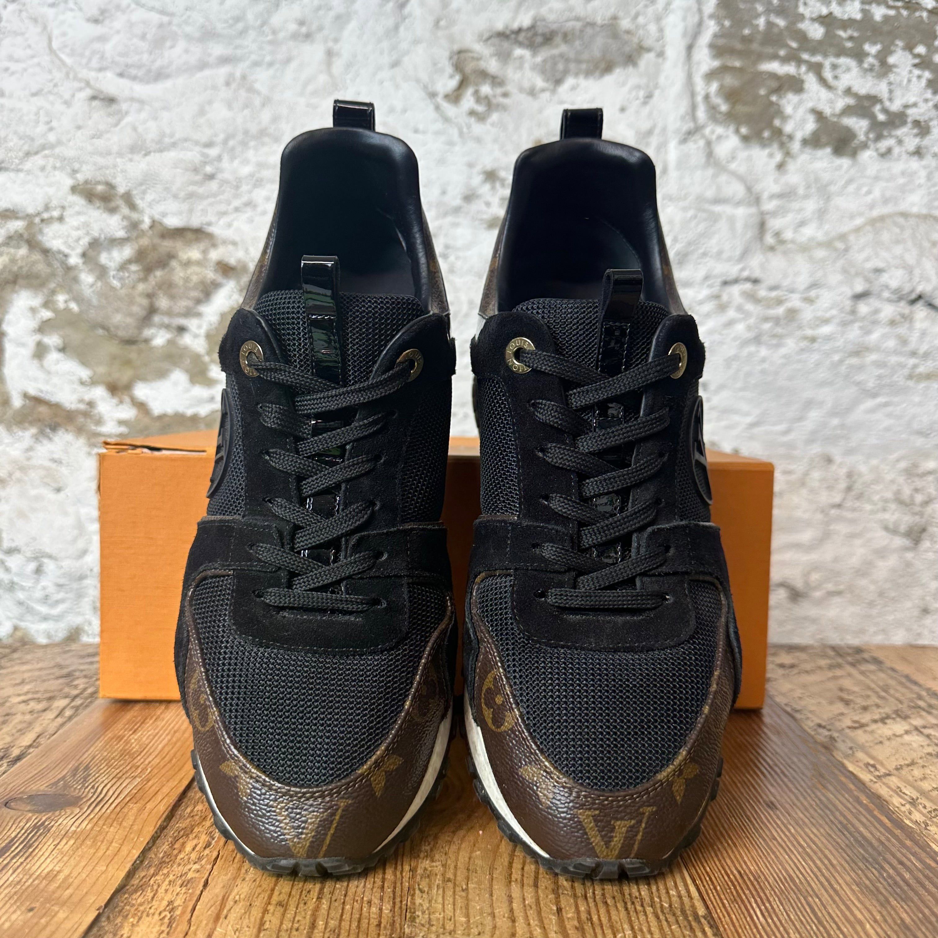 Louis Vuitton Louis Vuitton Black Monogram Runaway Sneaker Sz 6.5 (39) Size US 6.5 / EU 39-40 - 3 Thumbnail
