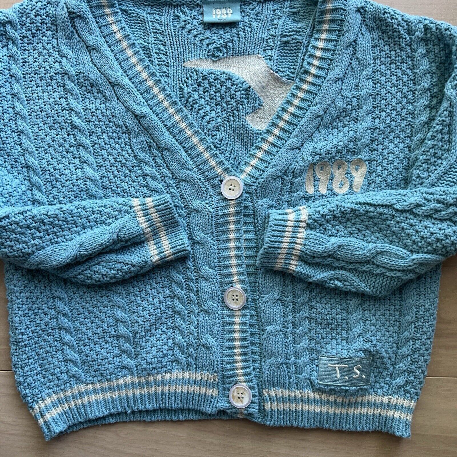 Designer Taylor's Version 1989 Sweater Medium/Large Blue Cardigan Size L / US 10 / IT 46 - 4 Thumbnail