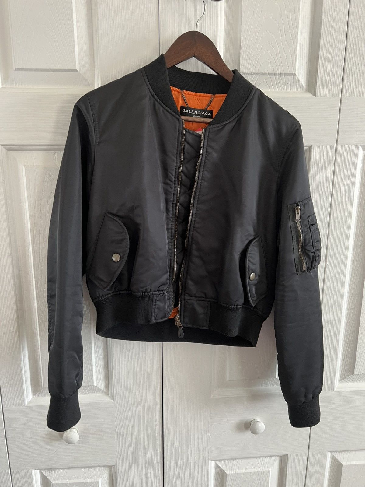 Balenciaga Balenciaga ss17 Cropped Bomber jacket size 52 Size US L / EU 52-54 / 3 - 2 Thumbnail