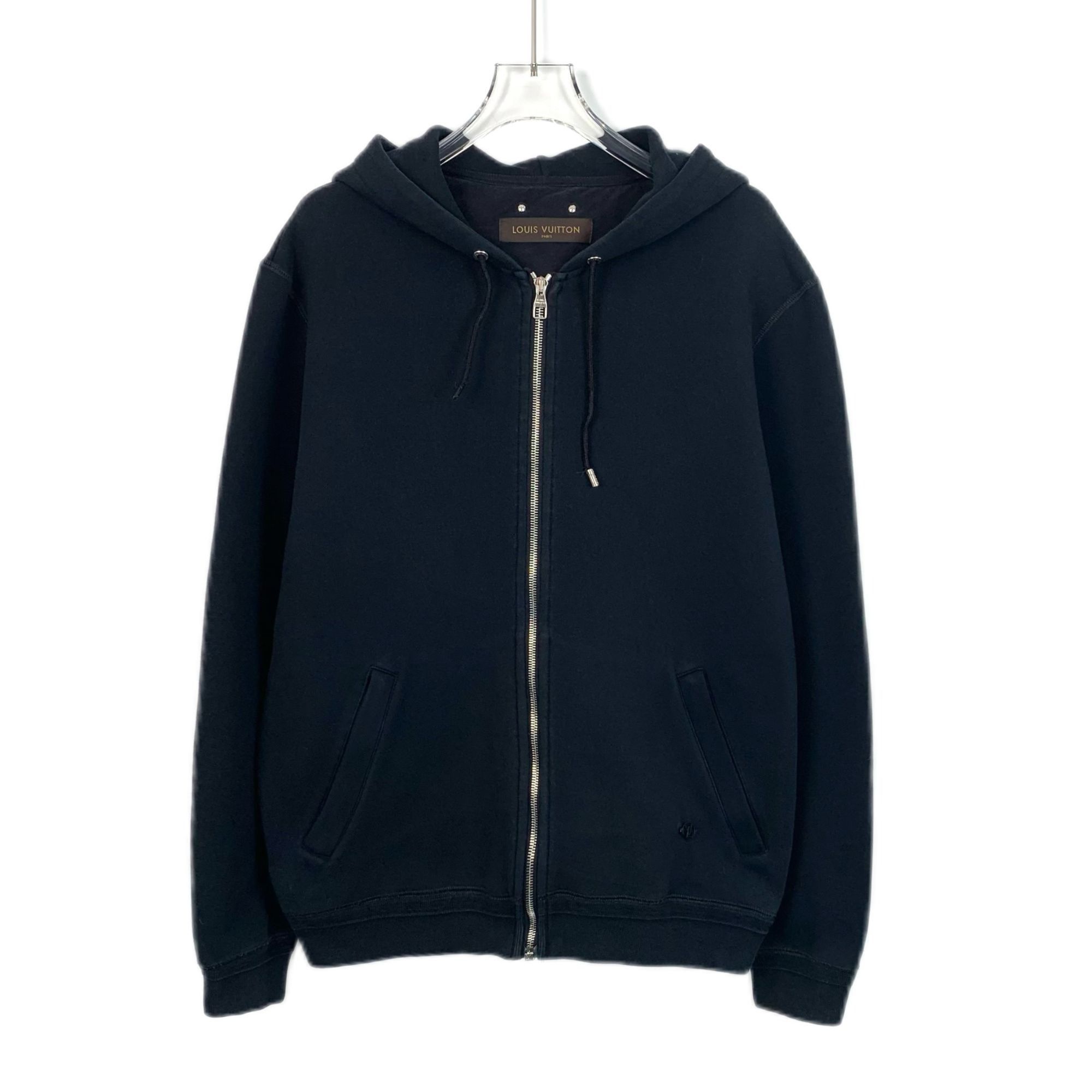 Louis Vuitton Louis Vuitton Black Cotton Hooded Zip-Up Hoodie XL Size XL / US 12-14 / IT 48-50 - 1 Thumbnail
