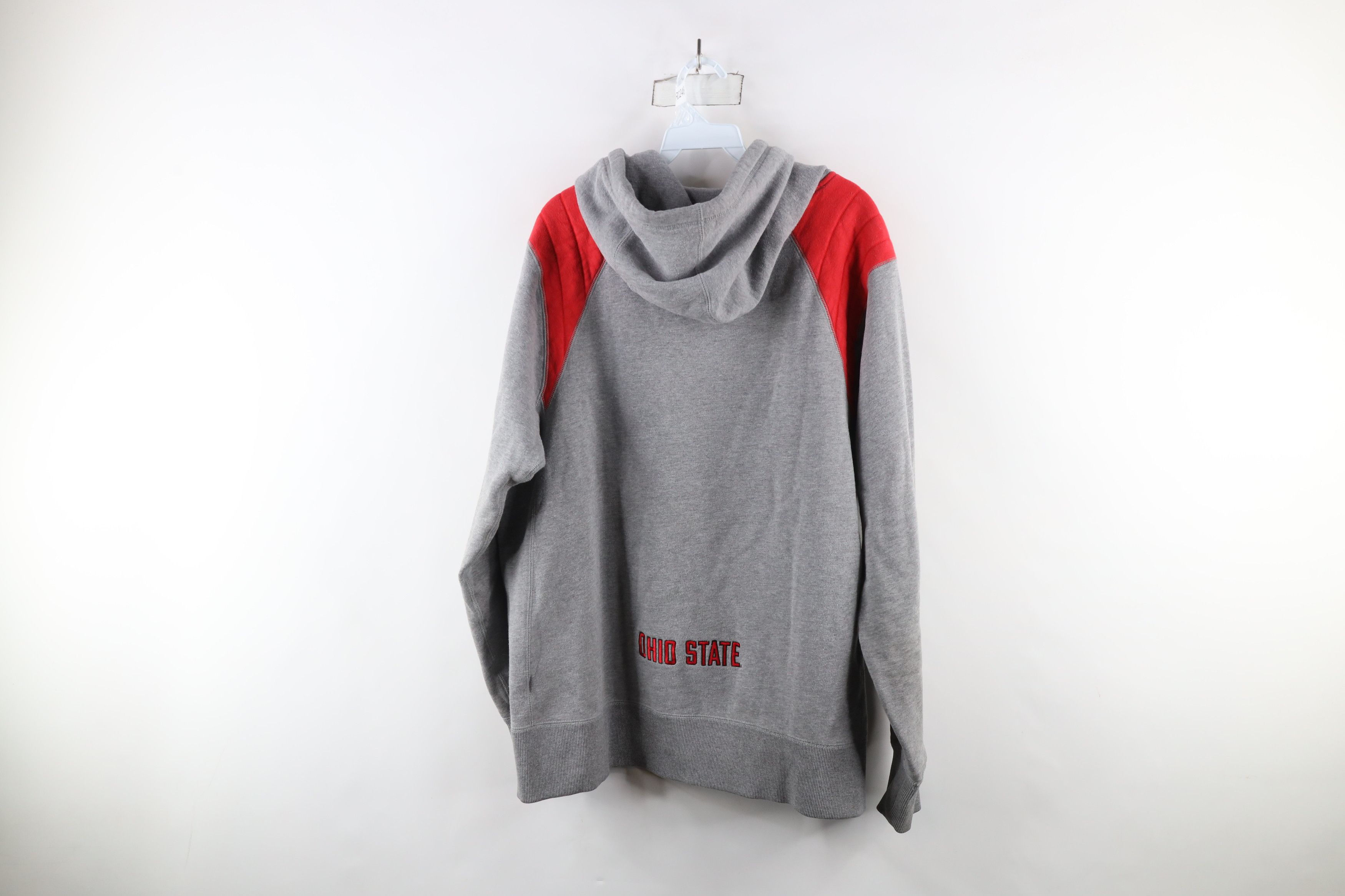 Nike × Vintage Vintage Nike Center Swoosh Ohio State University Hoodie Gray Size US L / EU 52-54 / 3 - 15 Thumbnail
