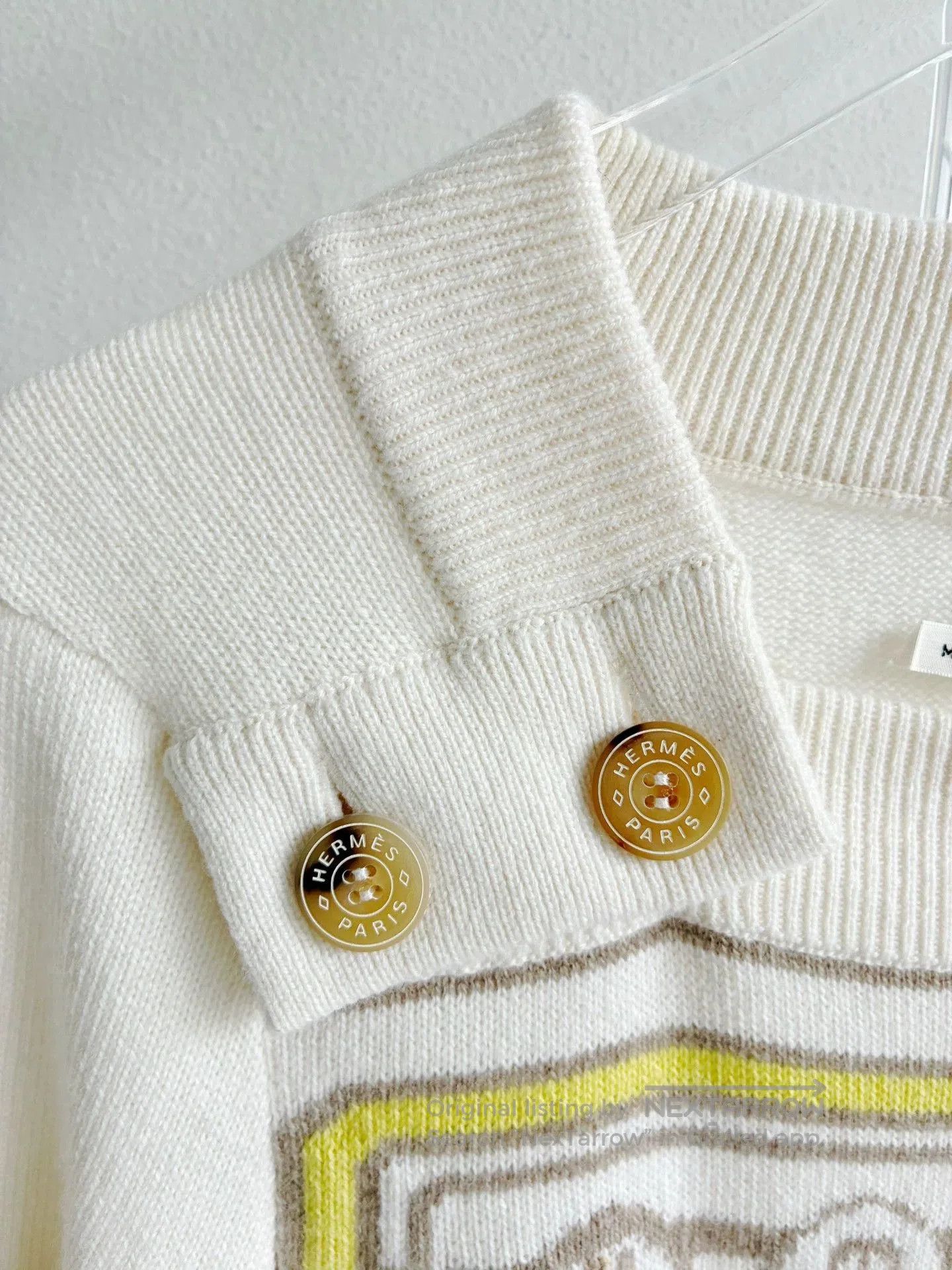 Hermes Hermes Beige Cashmere Knit Sweater. Size US M / EU 48-50 / 2 - 4 Thumbnail