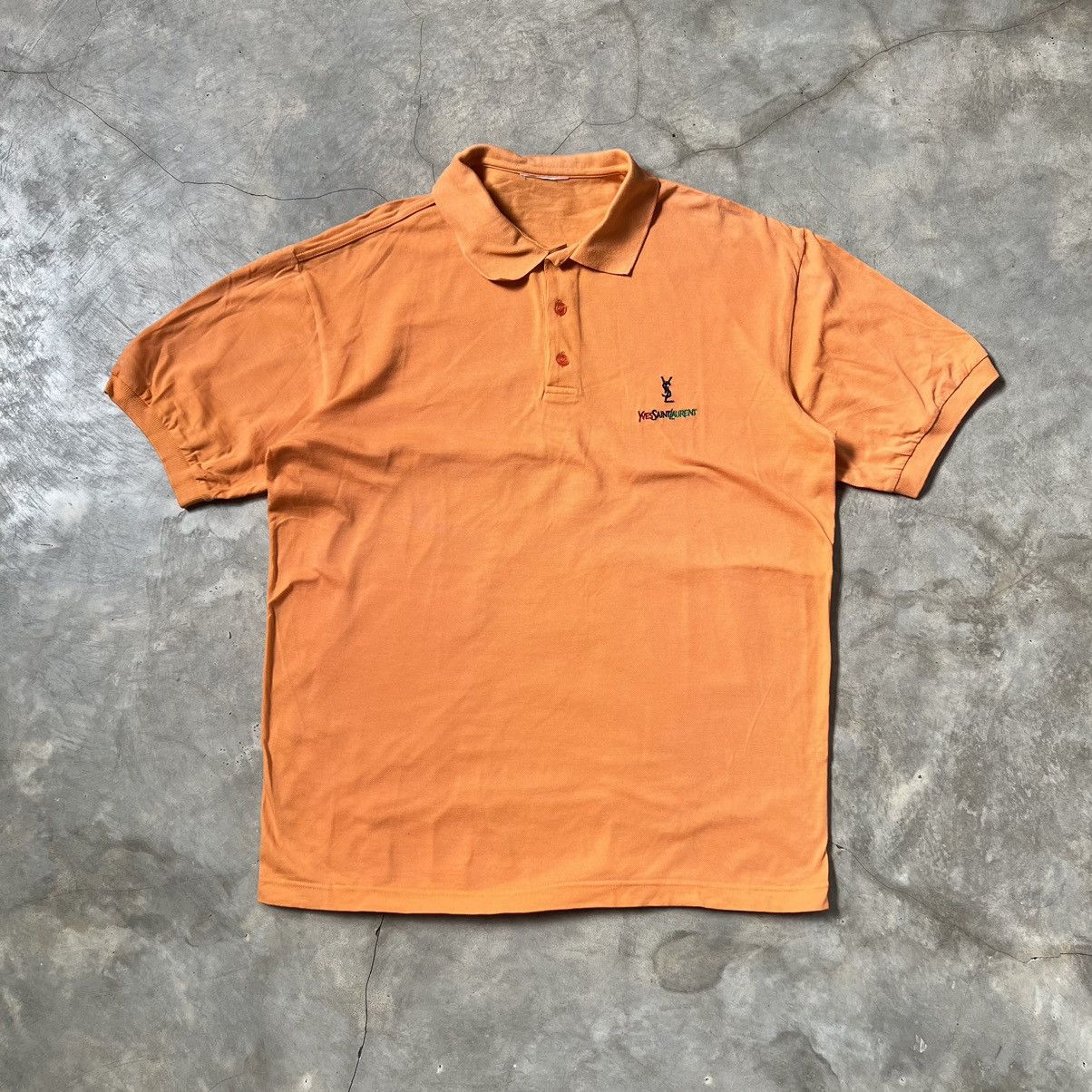 Yves Saint Laurent Vintage 90s Yves Saint Laurent embroidered Polo Shirt Size US L / EU 52-54 / 3 - 1 Thumbnail