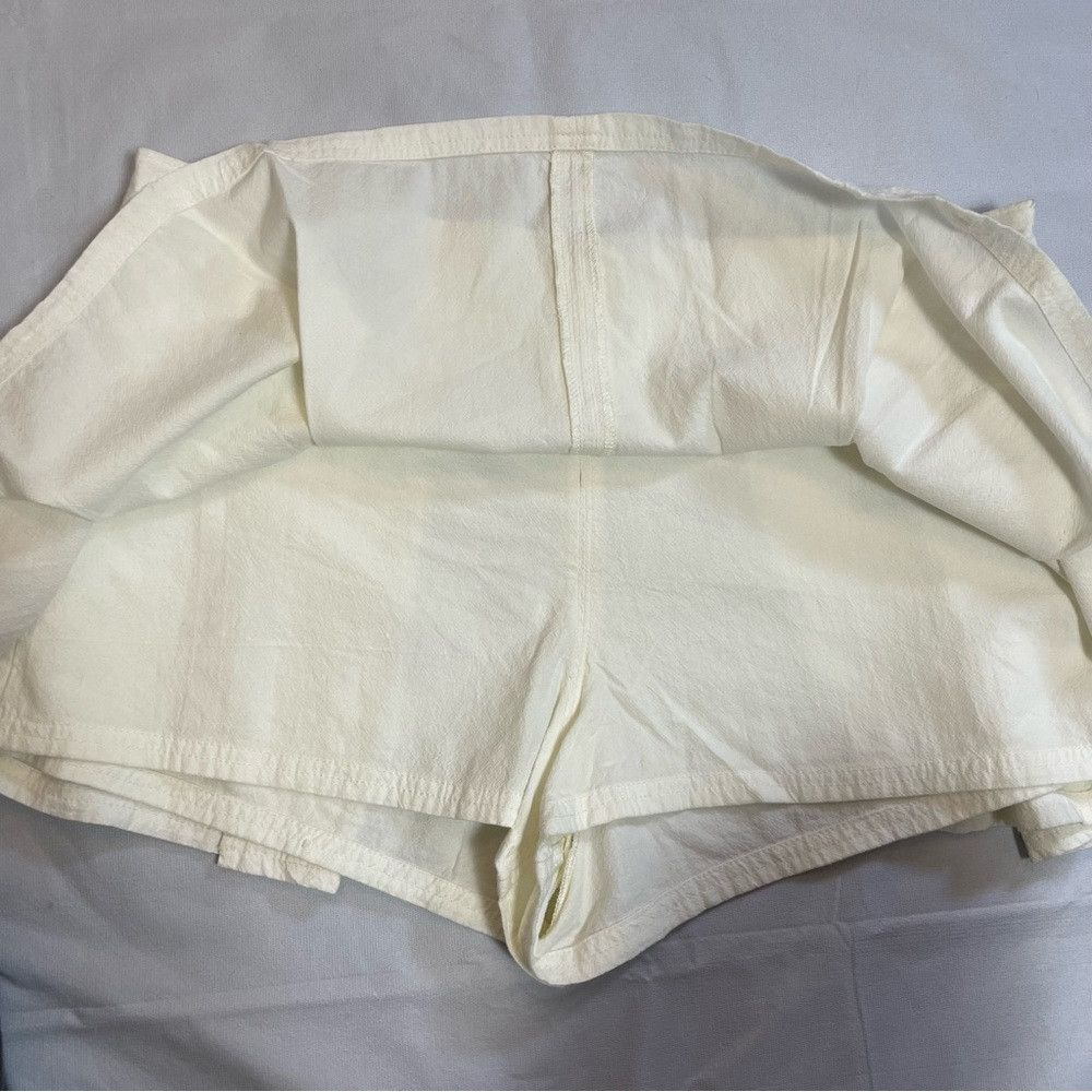 Free People NWT New $78 Free People Ivory Heartbreaker Pleated Mini Sko Size 32" / US 10 / IT 46 - 6 Thumbnail