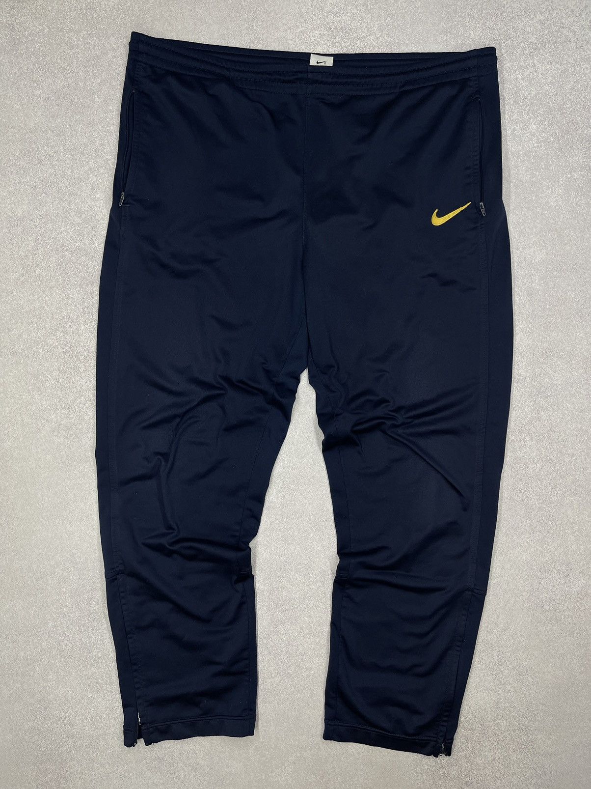 Nike Vintage Nike Double Big Logo Swoosh Navy Sweatpants Y2K ACG Size US 34 / EU 50 - 3 Thumbnail