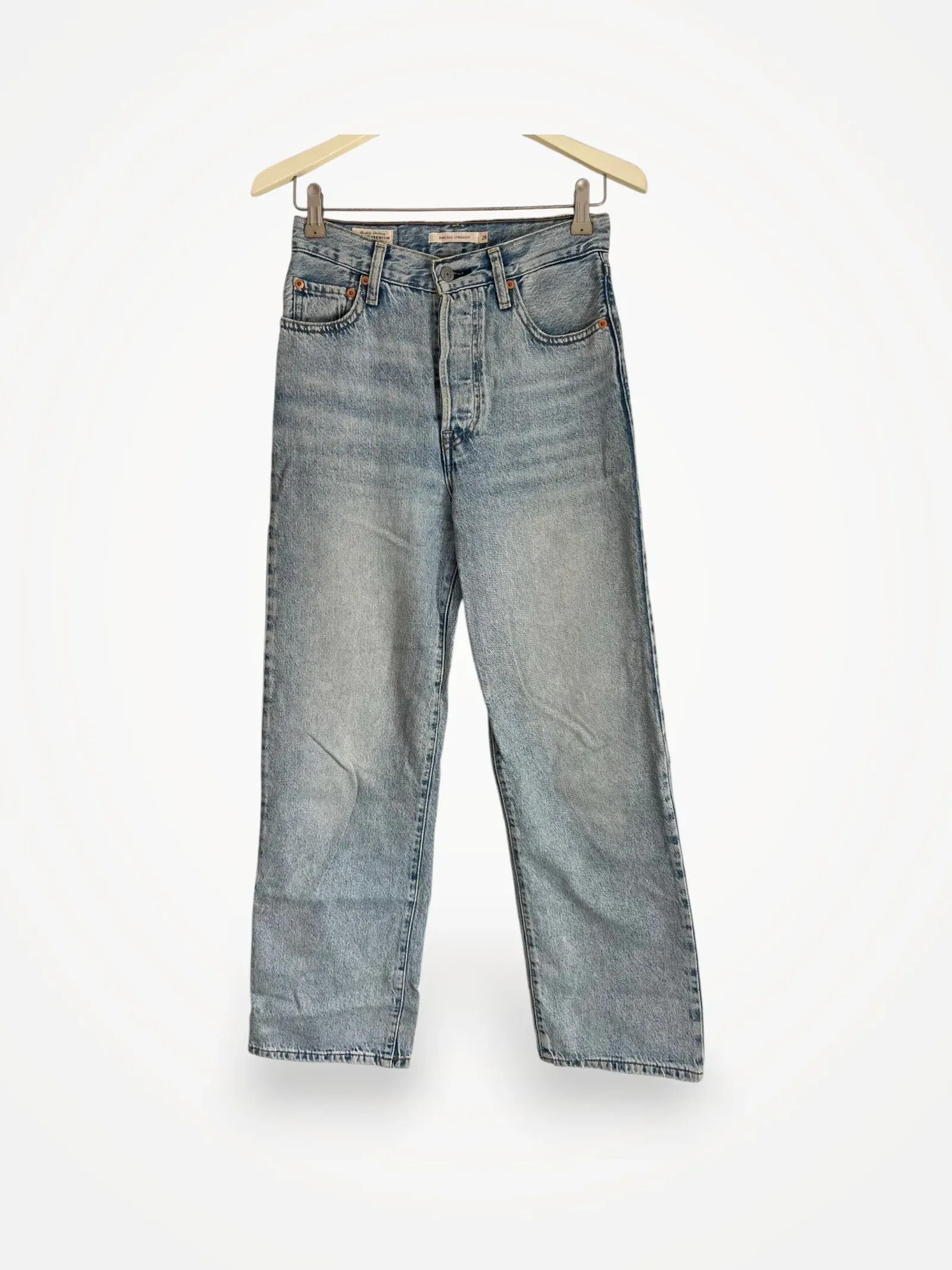 Levi's Levi's Ribcage Straight Jeans Size 26" / US 2 / IT 38 - 1 Thumbnail