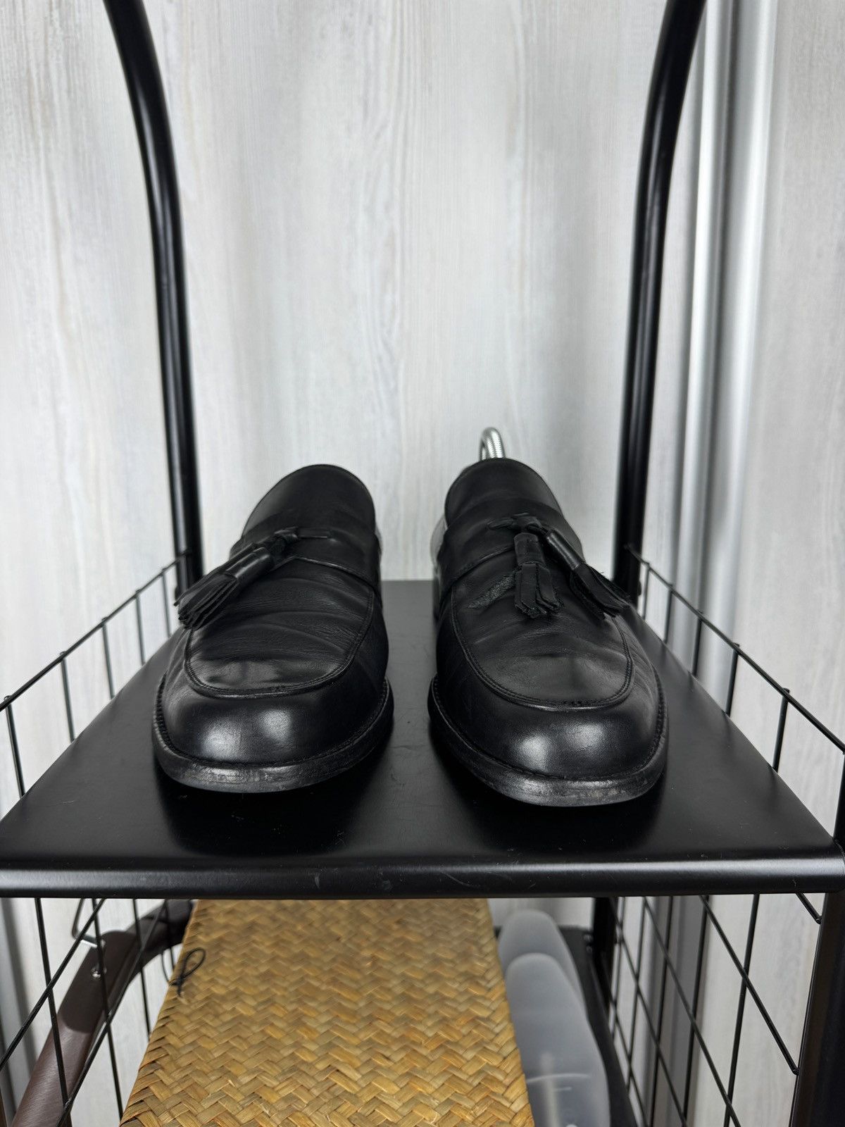 Bally Bally made in Switzerland black TASSEL-DRESS leather loafers Size US 10 / EU 43 - 5 Thumbnail