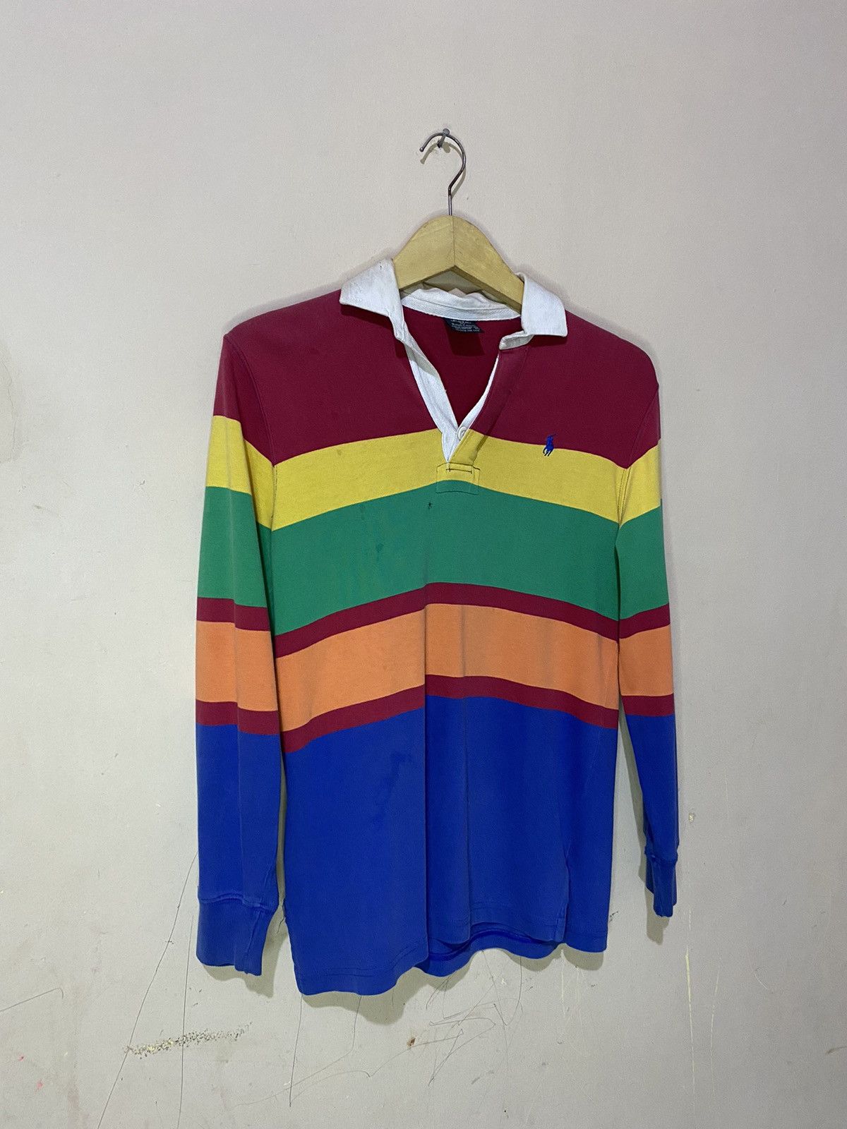 Ralph Lauren 90s OG Polo Ralph Lauren Multicolor Rugby Shirt Size US M / EU 48-50 / 2 - 2 Thumbnail