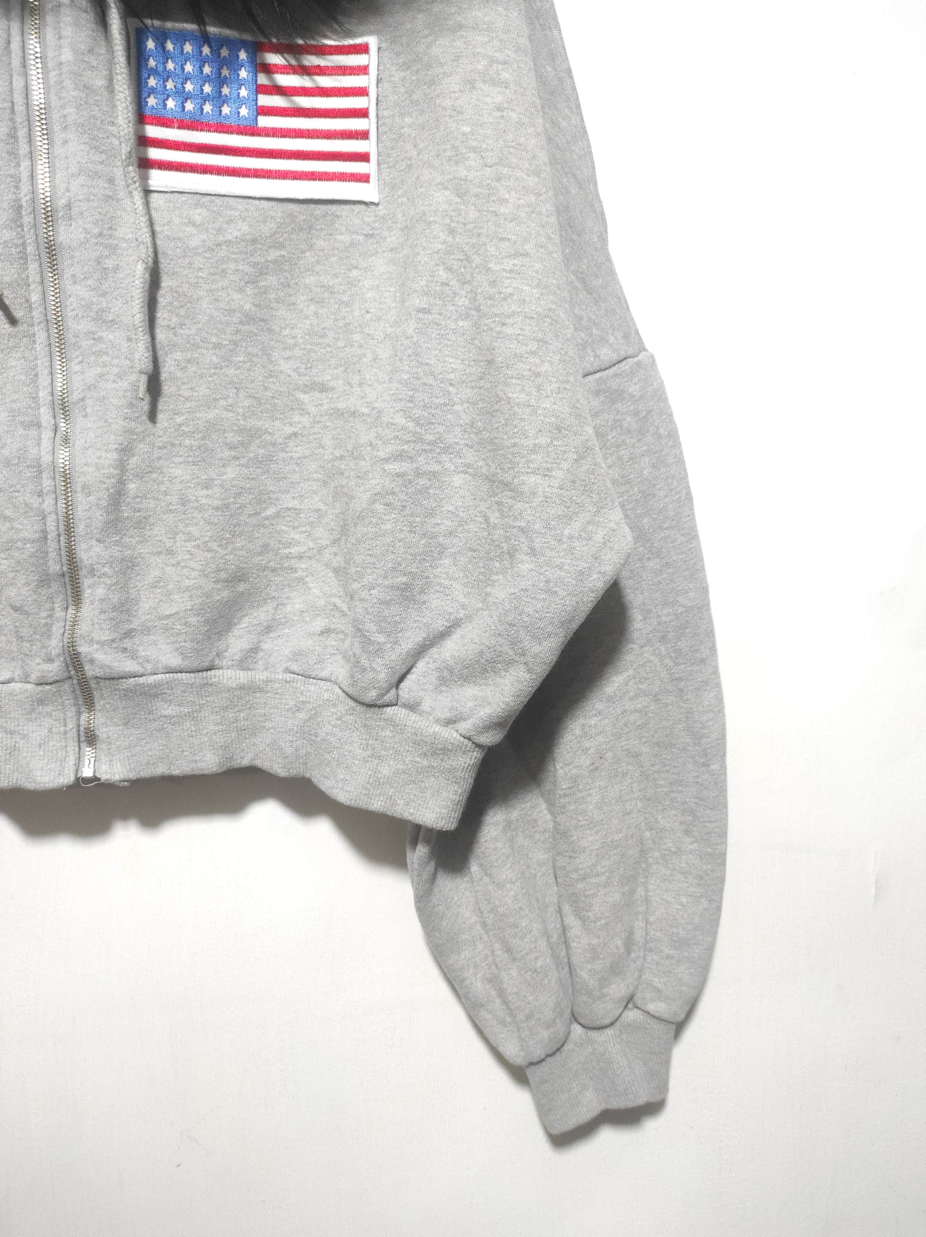 If Six Was Nine ARU USA Flag Crop Zip Fur Hoodie IfSixWasNine LGB style Size M / US 6-8 / IT 42-44 - 7 Thumbnail