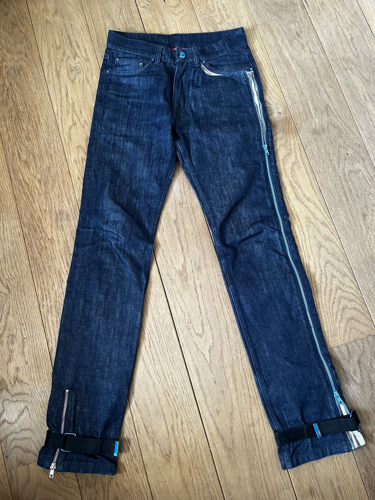 Drain Gang × Sad Boys House of OD zipper jeans Size US 30 / EU 46 - 2 Thumbnail