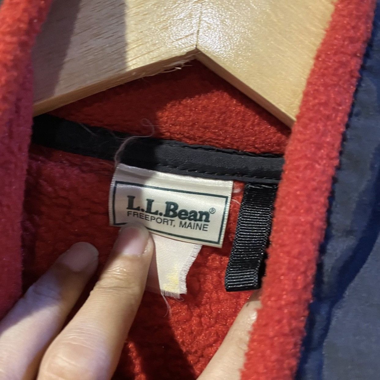 L.L. Bean × Vintage Vintage LL Bean Technical Outdoor Fleece Men's Large Red Size US L / EU 52-54 / 3 - 14 Thumbnail
